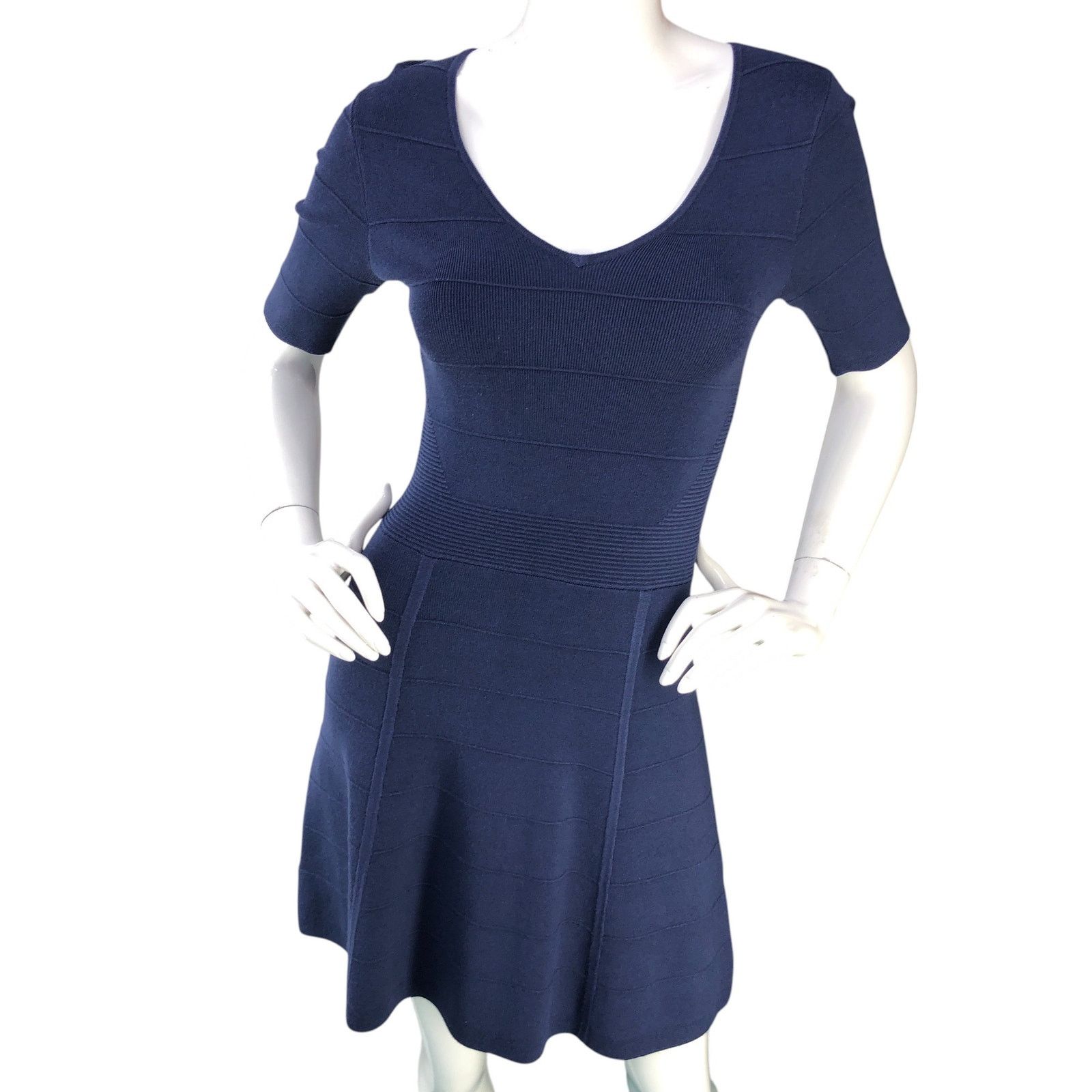 Ann Taylor Ann Taylor Size XXSP Dress Ottoman V Neck Sweater Blue Size XXS / US 00 / IT 34 - 11 Thumbnail