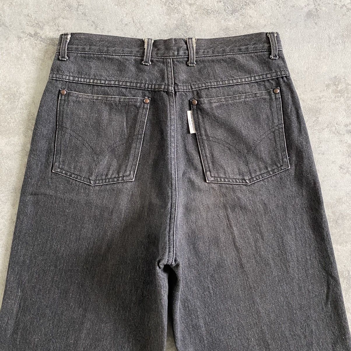 Comme des Garcons Homme 1990’s CdG Homme Wide Smoky Black Denim Jeans Size US 29 - 14 Thumbnail