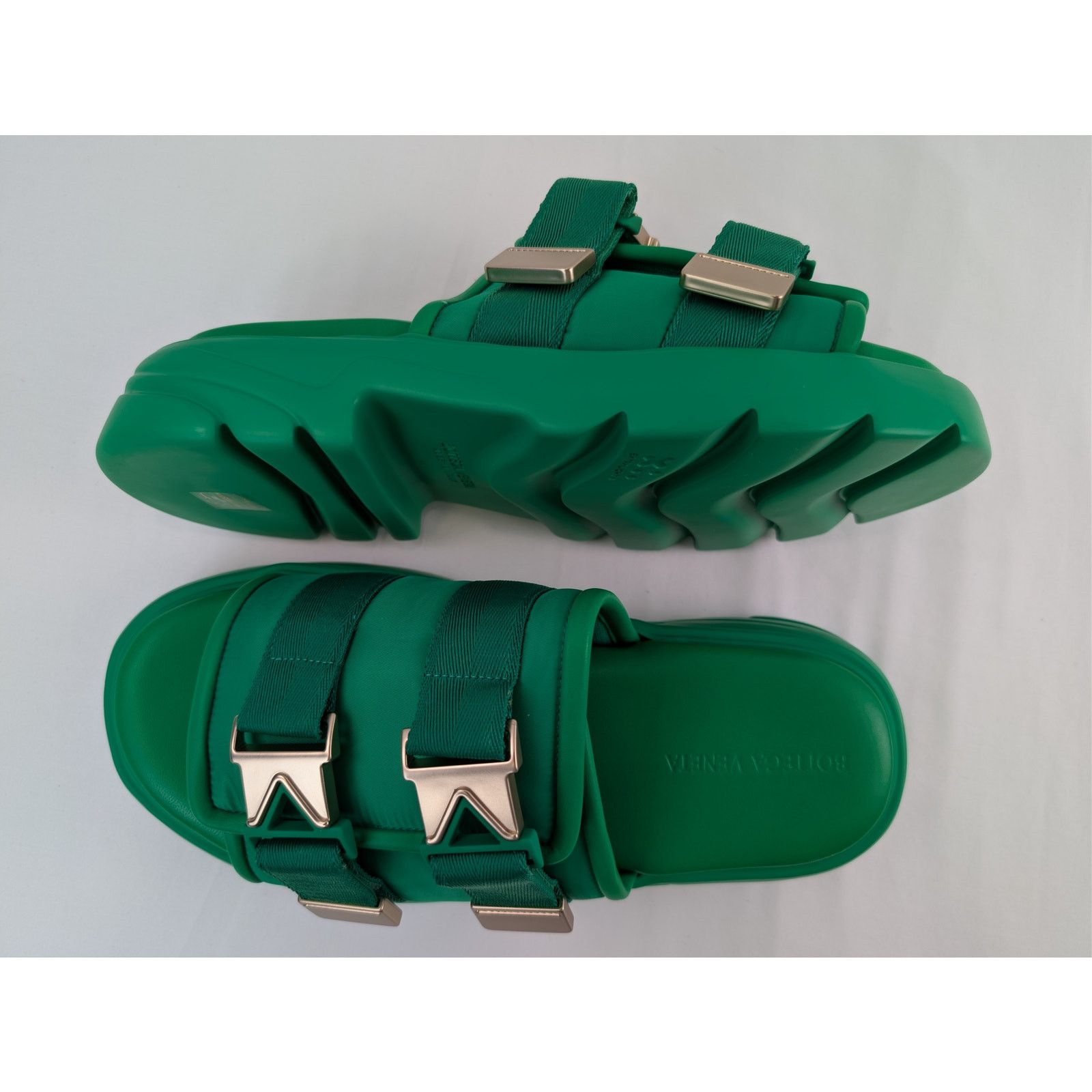 Bottega Veneta o1rshd1 Bomber Flash Sandal in Grass/Green Size US 12 / EU 45 - 1 Thumbnail