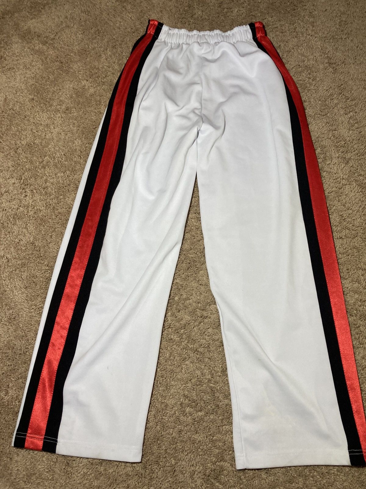 Zoo York 2000 Zoo York White Striped Red Sweats Wide Leg 90s Track 00 Size US 32 / EU 48 - 7 Thumbnail