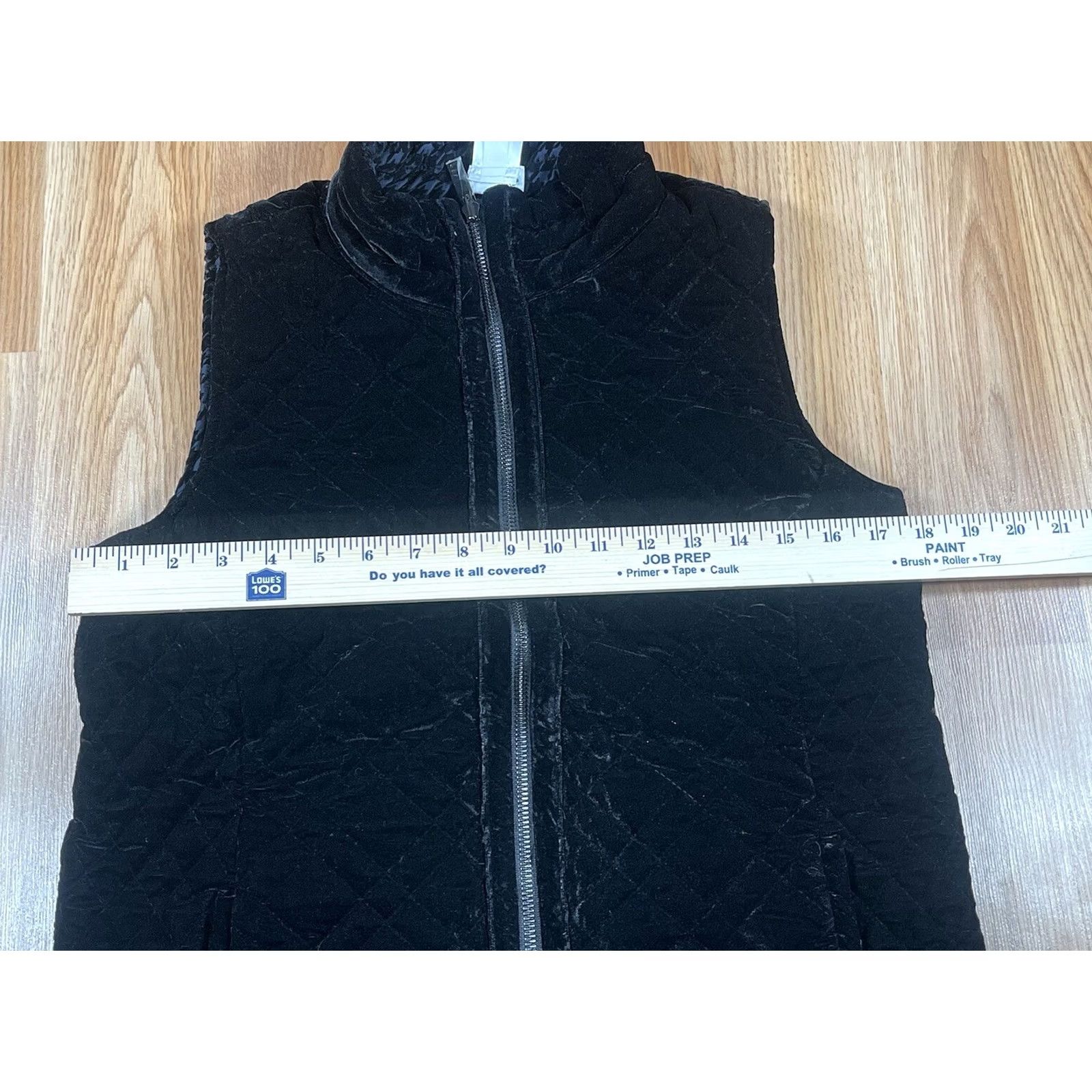 Vintage Chico's Womens Quilted Vest Full Zip Black Tufted Lined Sleeveless Size 0 Size XS / US 0-2 / IT 36-38 - 7 Thumbnail
