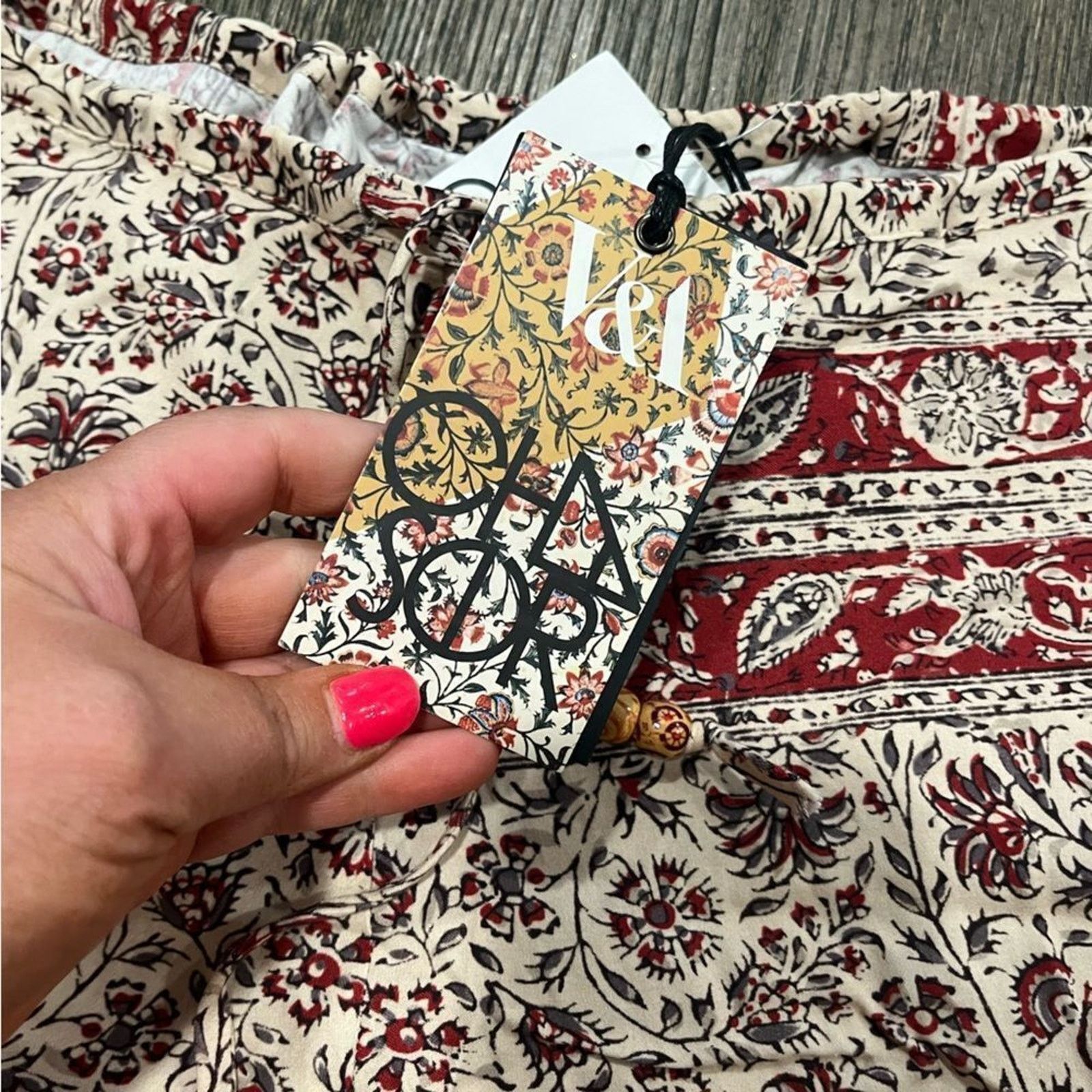 Vintage NWT Chaser Flared Bell Bottom Tapestry Voile Pants Sz M/L Size 26" / US 2 / IT 38 - 7 Thumbnail