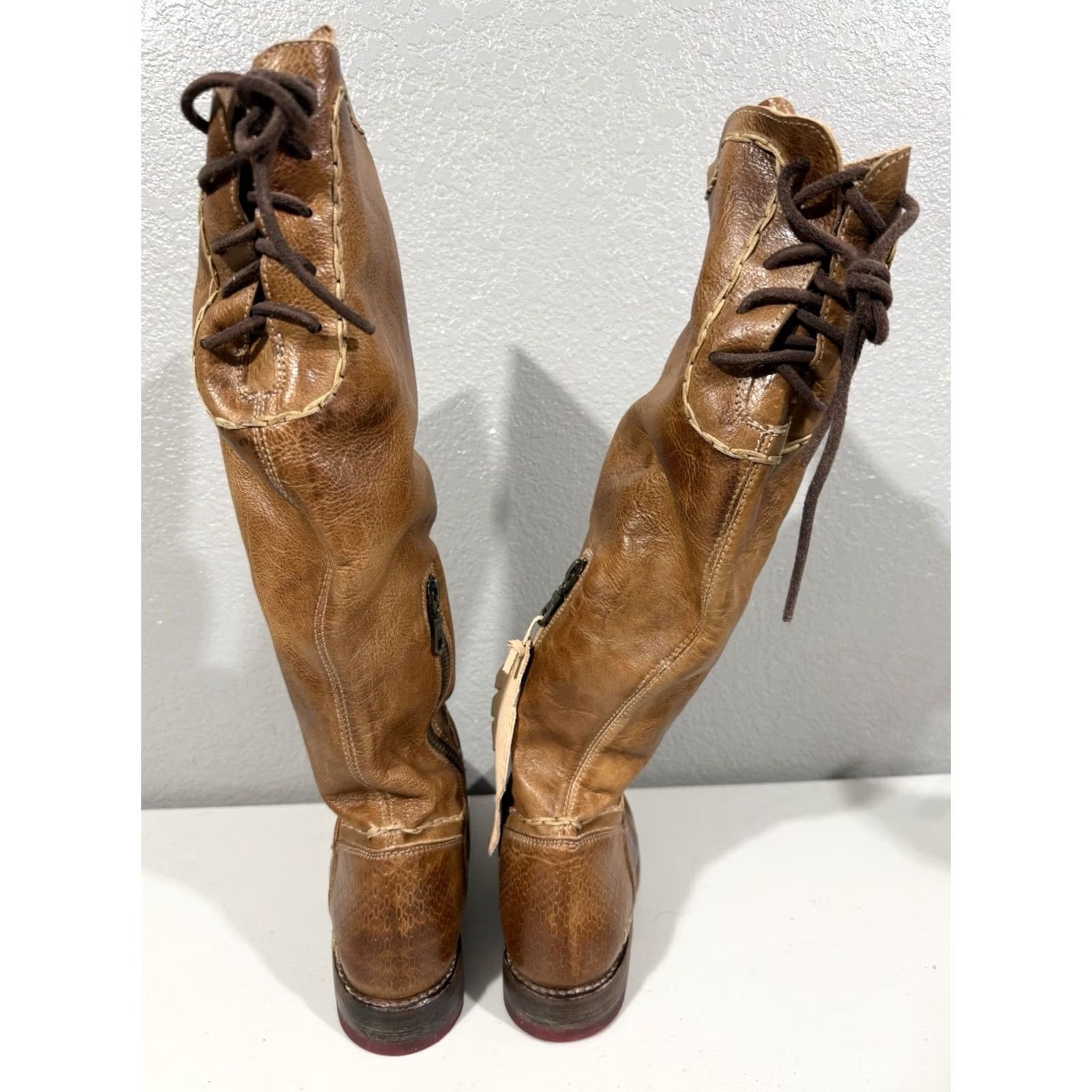 Bed Stu BED STU MANCHESTER S Brown Organic LEATHER RIDING BOOT Cobbler Women's Size 6 Brown Riding Leather Boot Bed Stu Manchester S Western Boho US 6 Womens Size US 6 / IT 36 - 4 Thumbnail