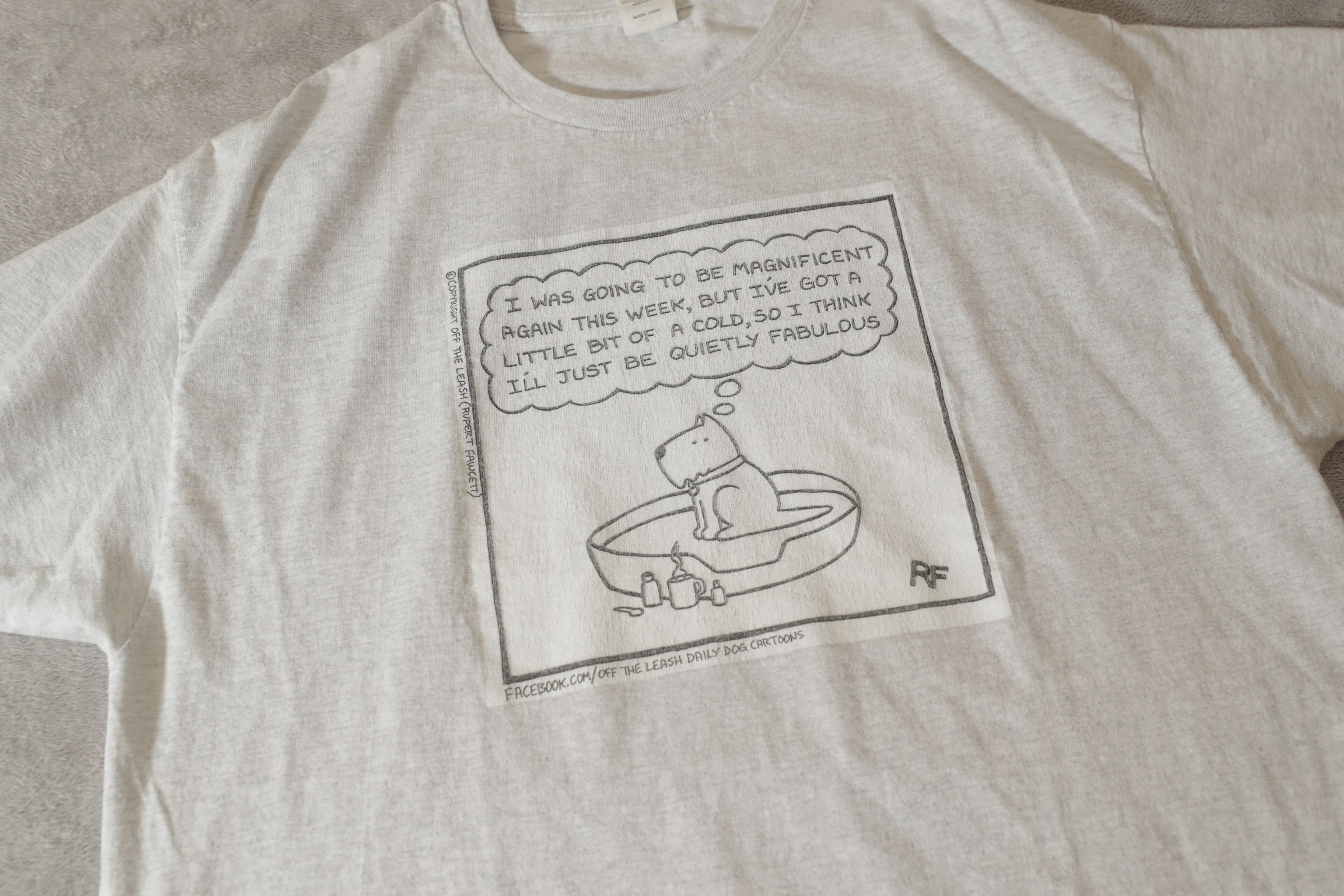 Hanes × Vintage Off The Leash Quietly Fabulous Dog Cartoon Tee (XL) Size US XL / EU 56 / 4 - 3 Thumbnail