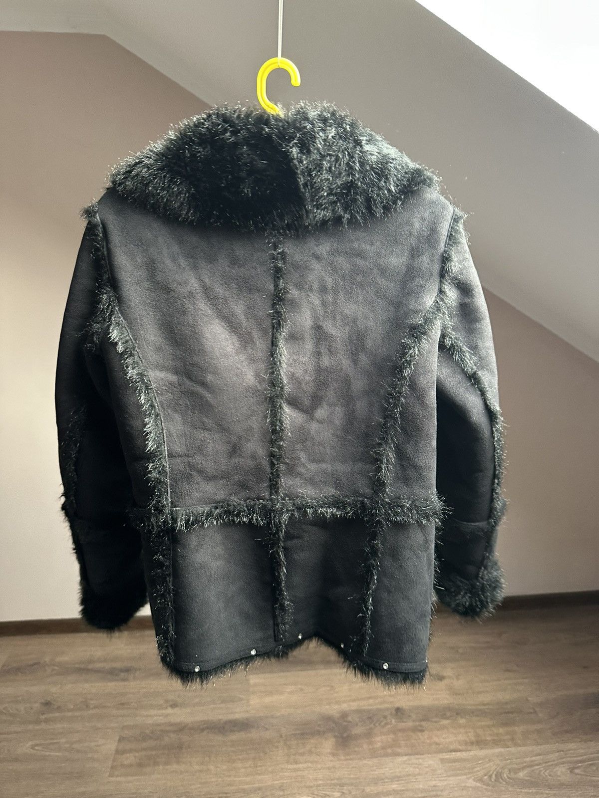 If Six Was Nine Vintage 90s Balmain Faux Fur Coat Women Y2K Awant Garde Size S / US 4 / IT 40 - 3 Thumbnail