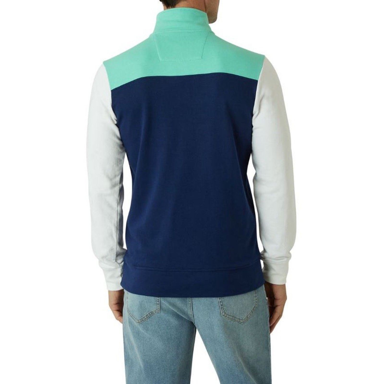 Chaps Chaps Color Block Fleece 1/4 Zip Sweatshirt XL Coastal Y2K Size US XL / EU 56 / 4 - 2 Thumbnail