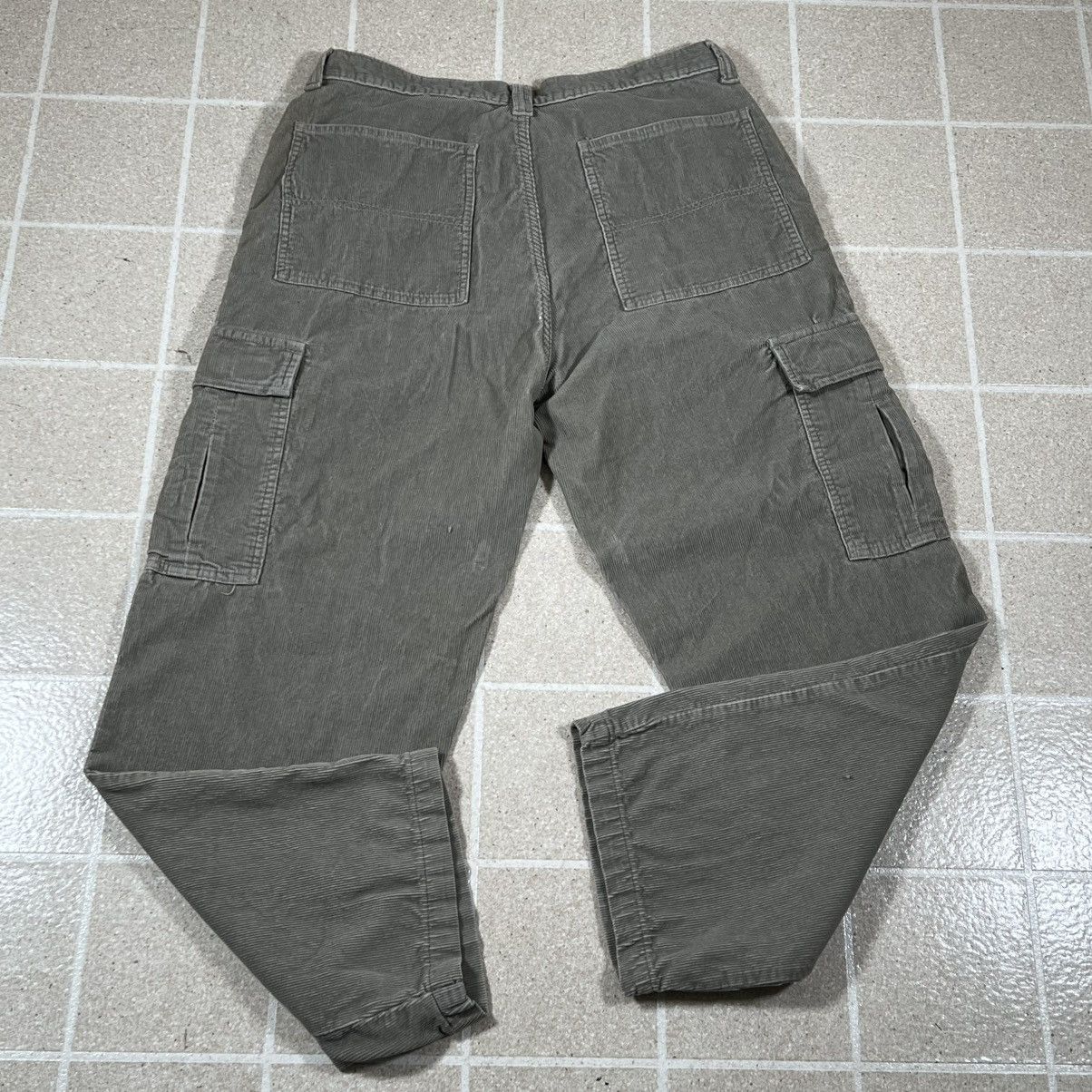 Faded Glory VintageY2K Corduroy Cargo Pants Grey Baggy Loose Relaxed Size US 36 / EU 52 - 3 Thumbnail