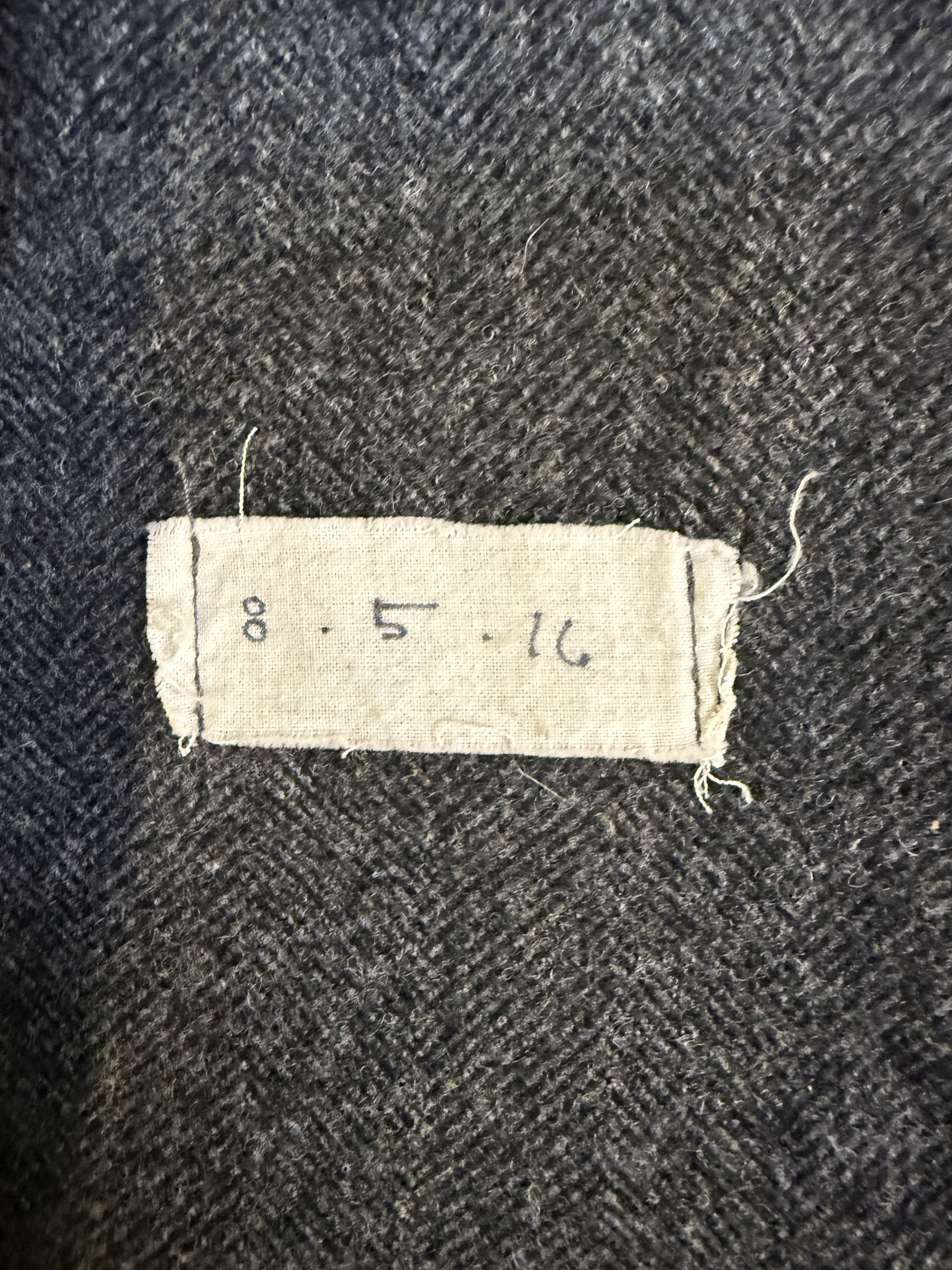 Greg Lauren Greg Lauren 2016 Charcoal Wool Patchwork Oliver Jacket Size L / US 10 / IT 46 - 4 Thumbnail