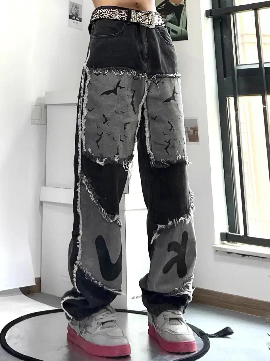 Japanese Brand Loose high street fringe pleated jeans Size US 32 / EU 48 - 6 Thumbnail