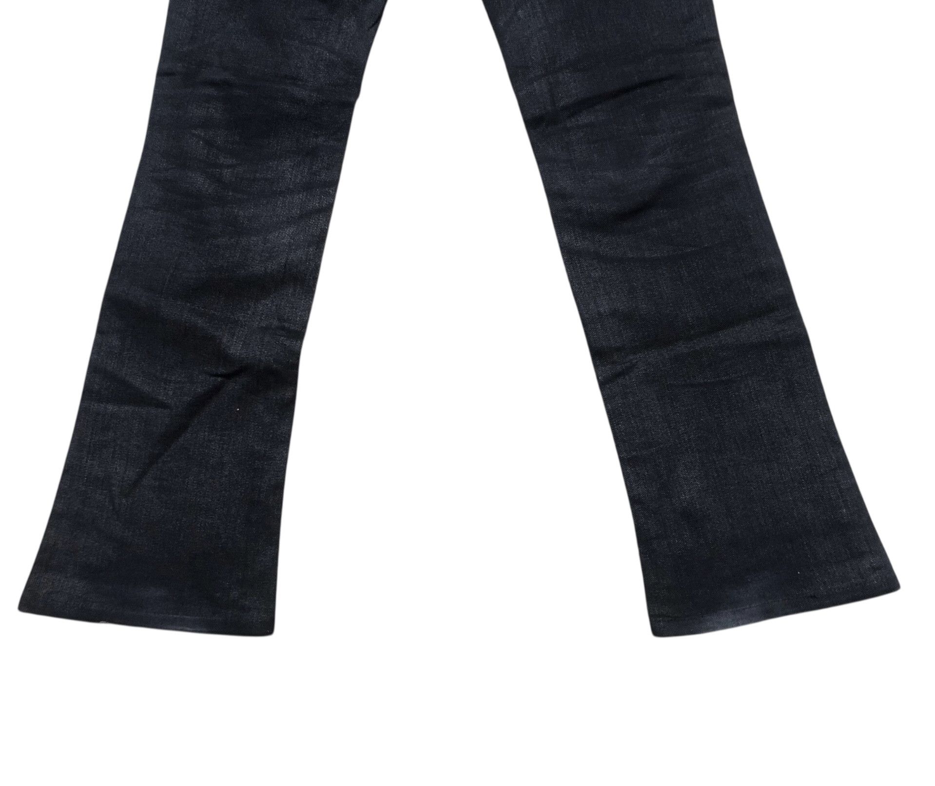 Ralph Lauren 🔥RALPH LAUREN 867 Gunmetal Cut Flare Bootcut Velvet Jeans Size 30" / US 8 / IT 44 - 6 Thumbnail