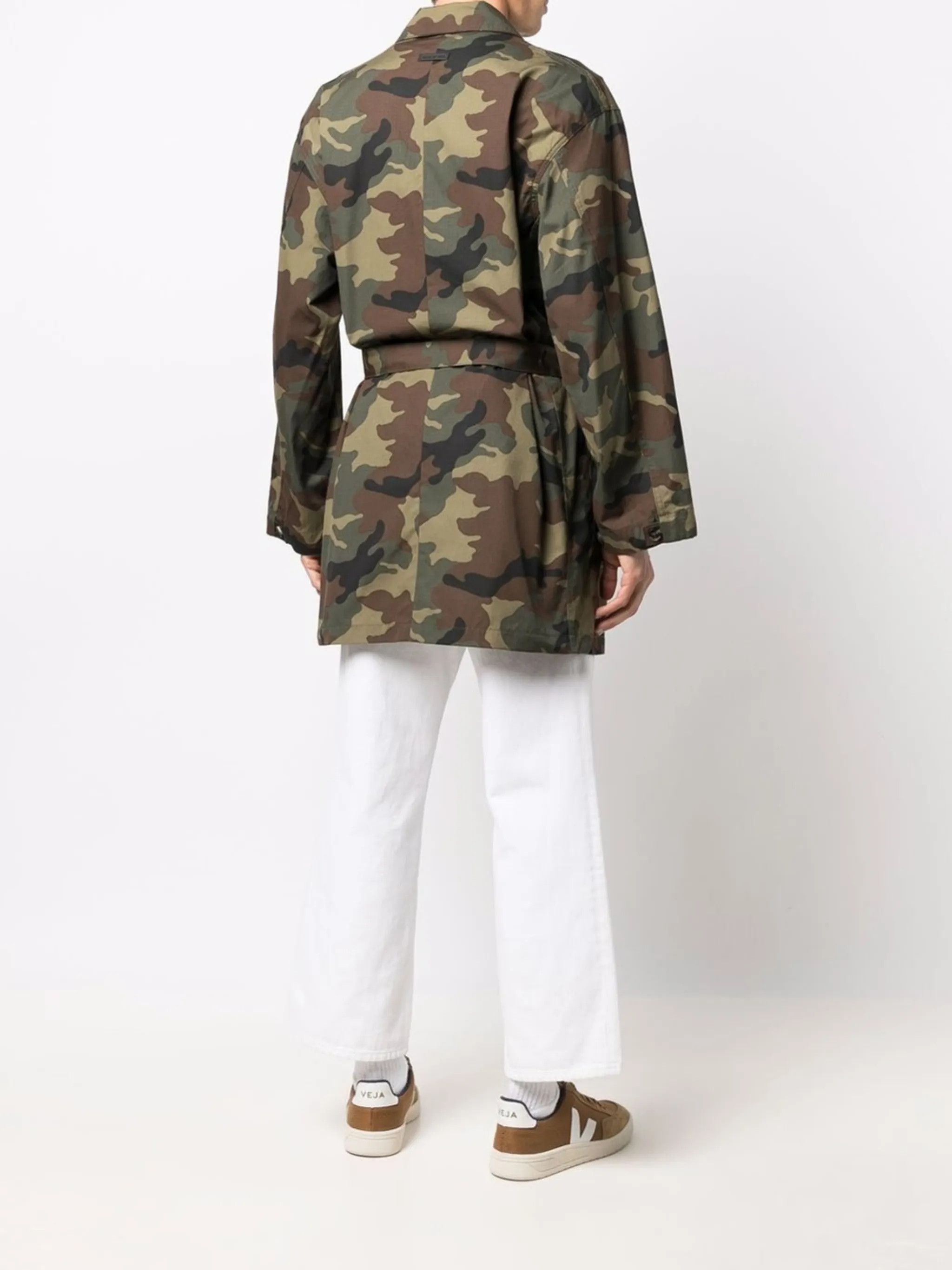 Fear of God o1y0125 Camouflage Belt Jacket in Military Green Size US M / EU 48-50 / 2 - 5 Thumbnail