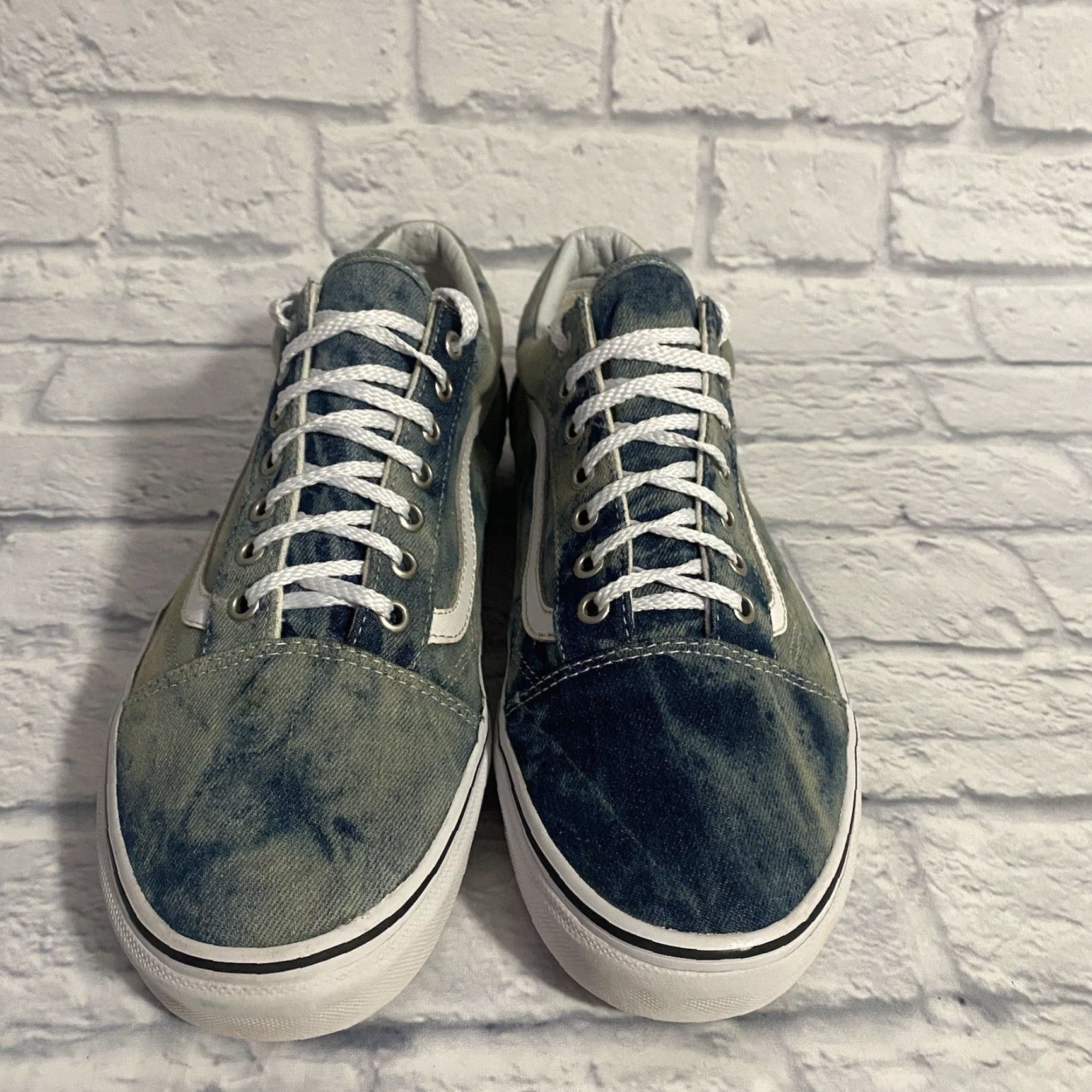 Vans Vans Old Skool Low Top Skateboard Sneakers Blue White Jean Shoes Men’s Size 12 Mens Size US L / EU 52-54 / 3 - 2 Thumbnail