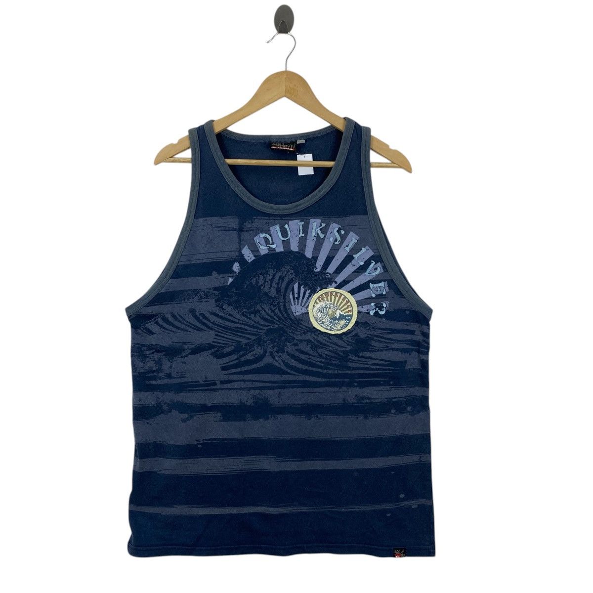 Quiksilver Quiksilver Vintage Sunburst Wave Tank Top Blue Large L Size US L / EU 52-54 / 3 - 1 Thumbnail