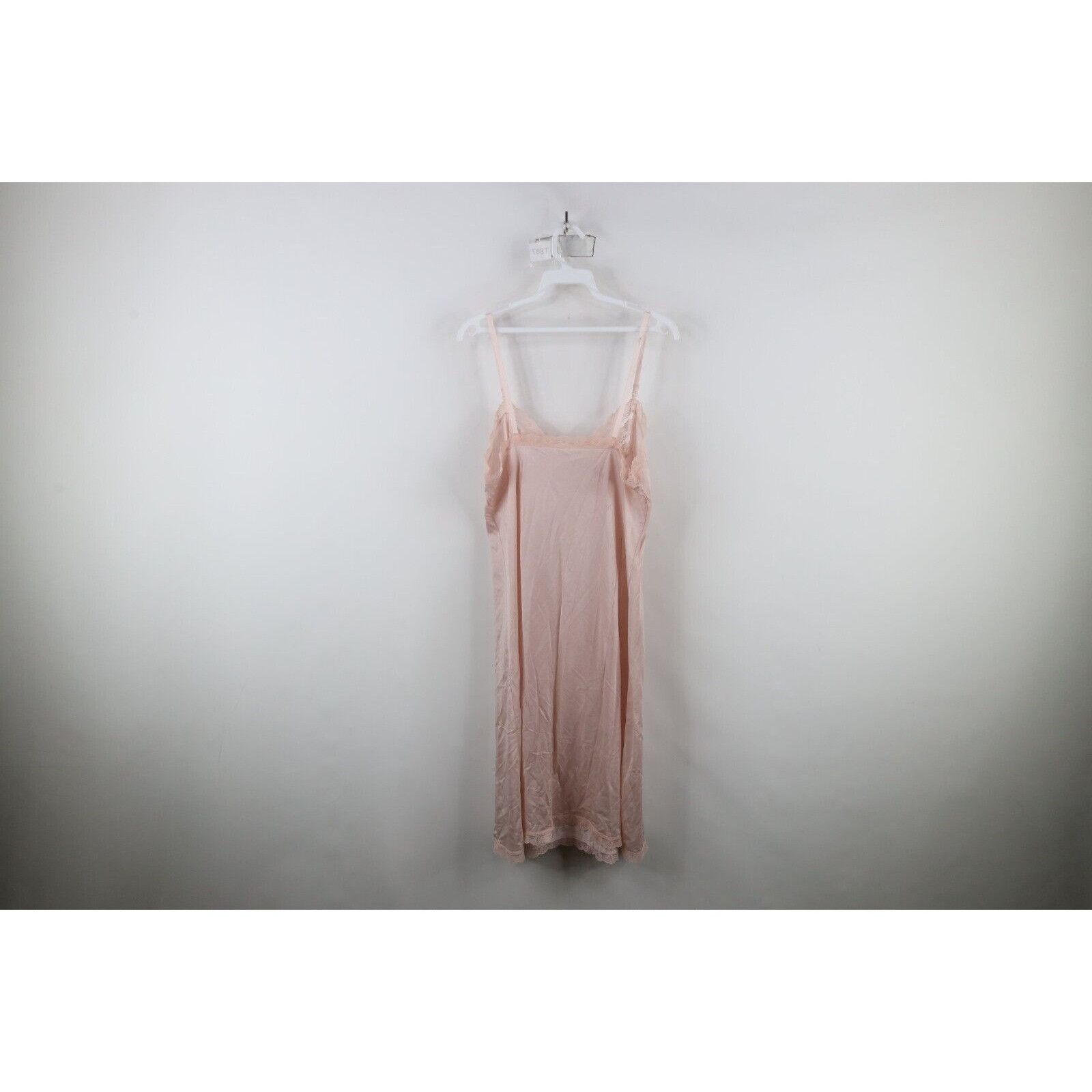 Vintage Vintage 70s Silky Nylon Flower Lace Night Gown Slip Size XS / US 0-2 / IT 36-38 - 9 Thumbnail