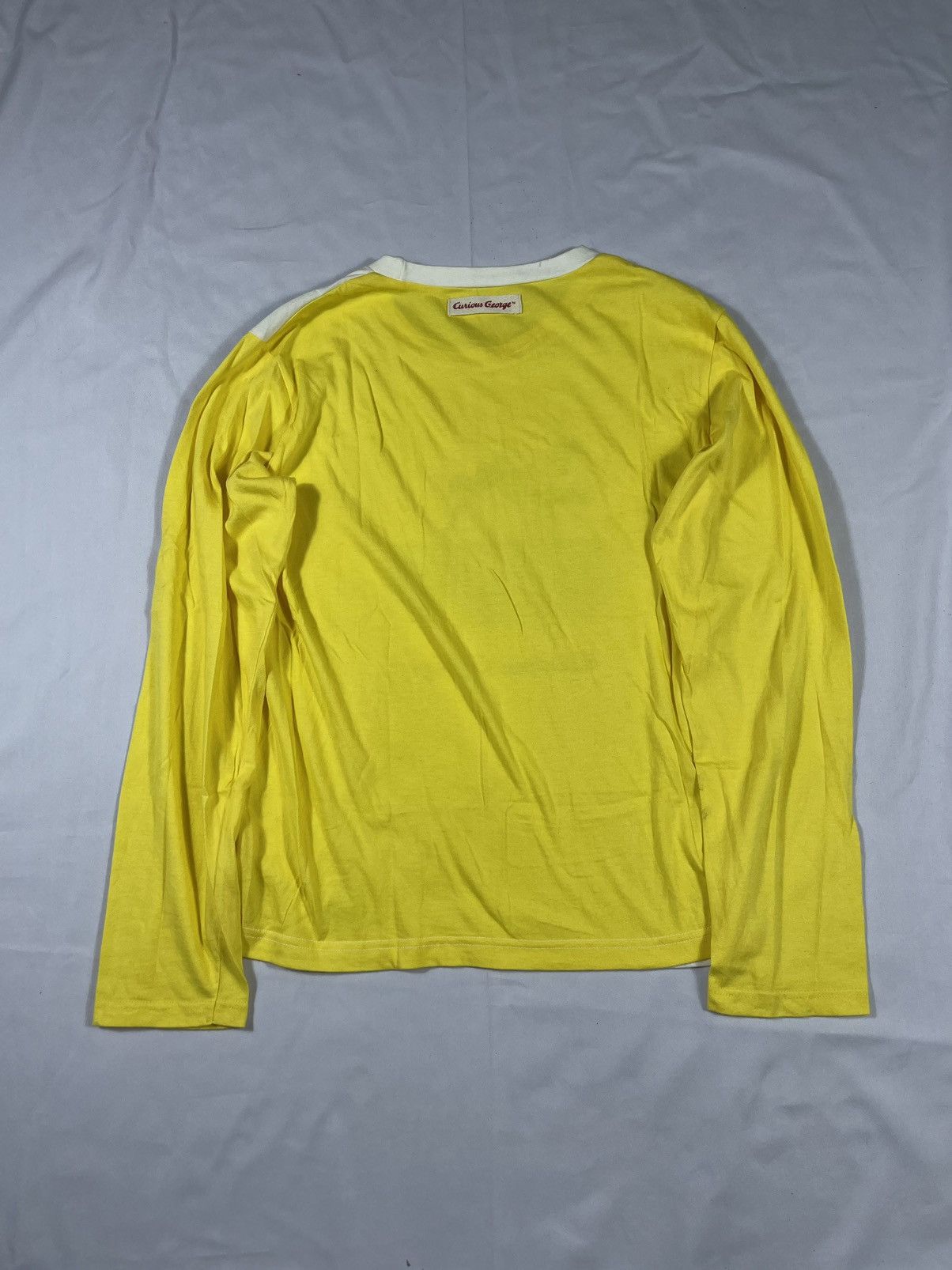 Anime × Vintage Vintage Curious George Rare Long sleeve Yellow Size US M / EU 48-50 / 2 - 2 Thumbnail
