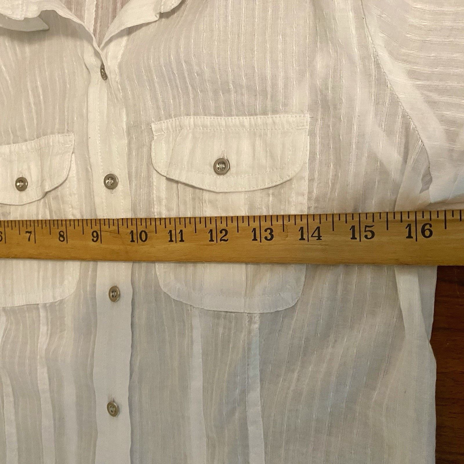 Charter Club Charter Club Woman’s Top 4P White Cotton Tab Sleeve Shear Size S / US 4 / IT 40 - 5 Thumbnail