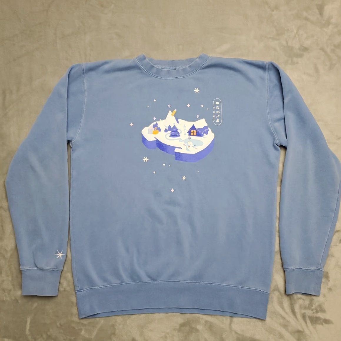 Vintage Discord Sweatshirt Mens Medium Blue Snowsgiving Fleece Pullover Crewneck Sweater Size US M / EU 48-50 / 2 - 2 Thumbnail