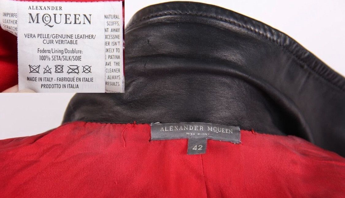 Alexander McQueen Alexander McQueen Leather Biker Jacket Size M / US 6-8 / IT 42-44 - 4 Thumbnail