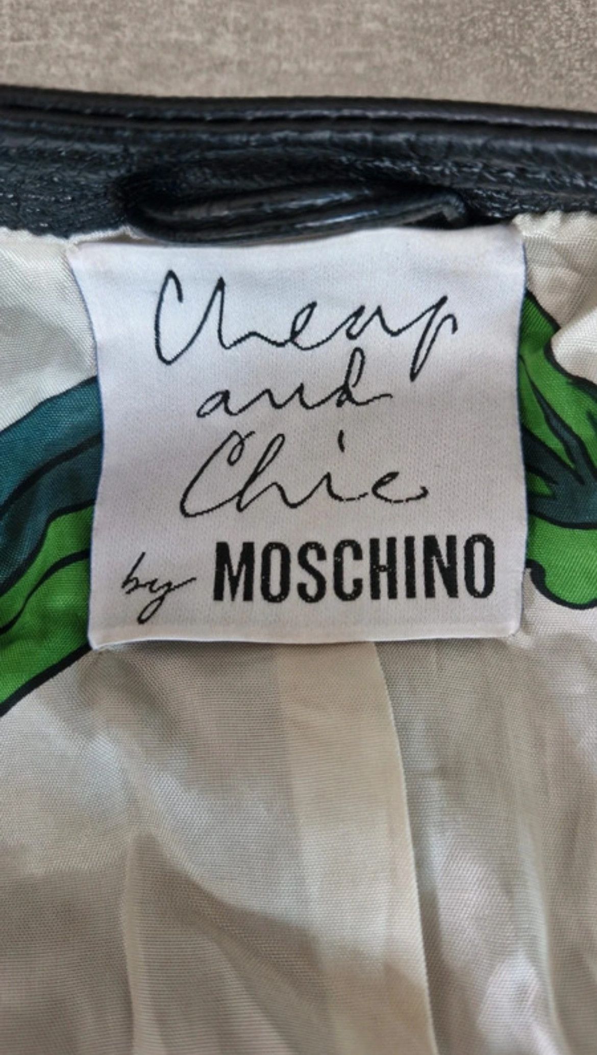 Moschino Leather jacket Moschino Cheap & Chic autunno-inverno 88-89 Size M / US 6-8 / IT 42-44 - 4 Thumbnail