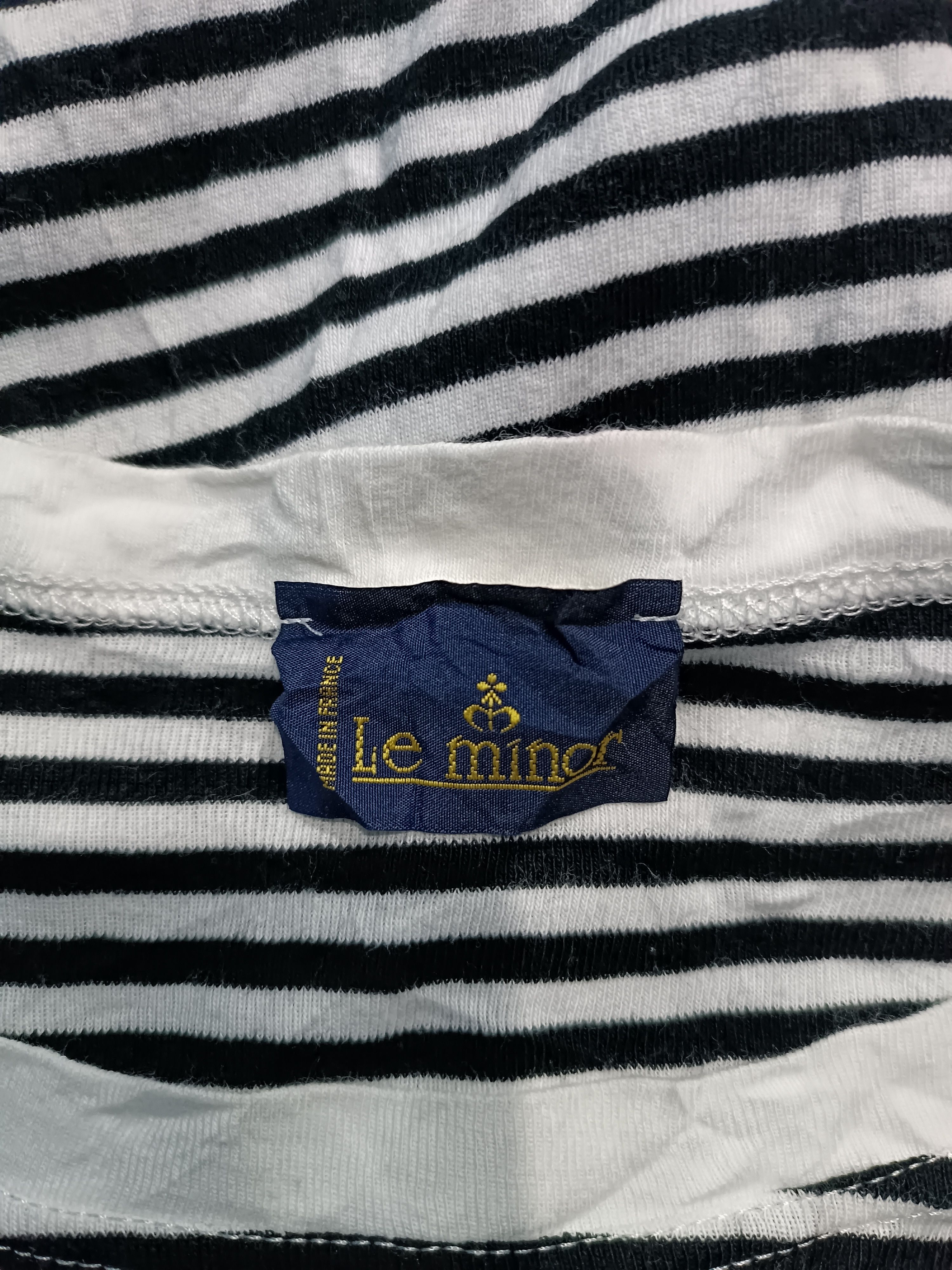 Japanese Brand × Vintage Le Minor Stripe Long Sleeve T-shirt Size ONE SIZE - 7 Thumbnail