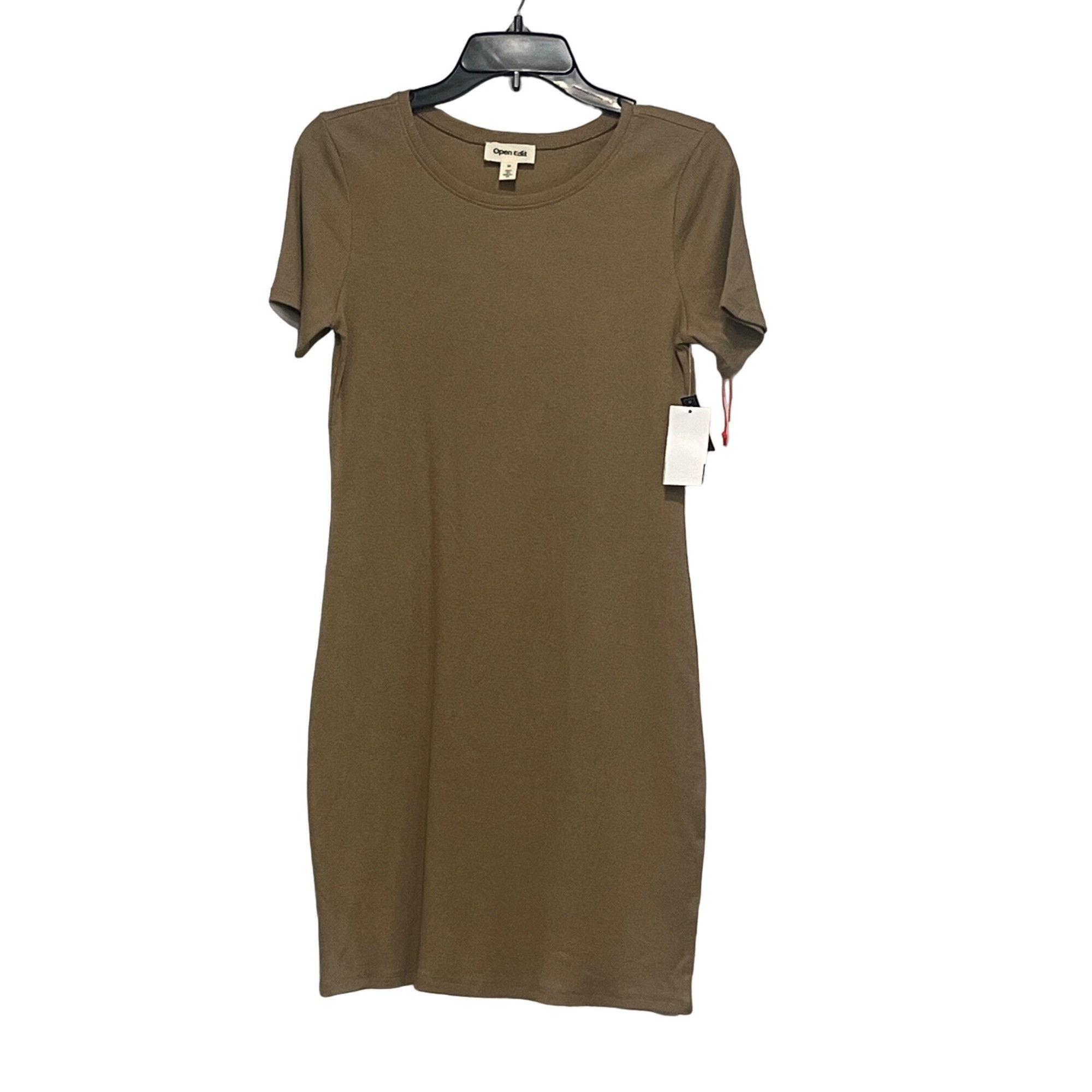 Other Open Edit Ribbed Bodycon Dress, Tan Lead, Sz. M Size M / US 6-8 / IT 42-44 - 9 Thumbnail