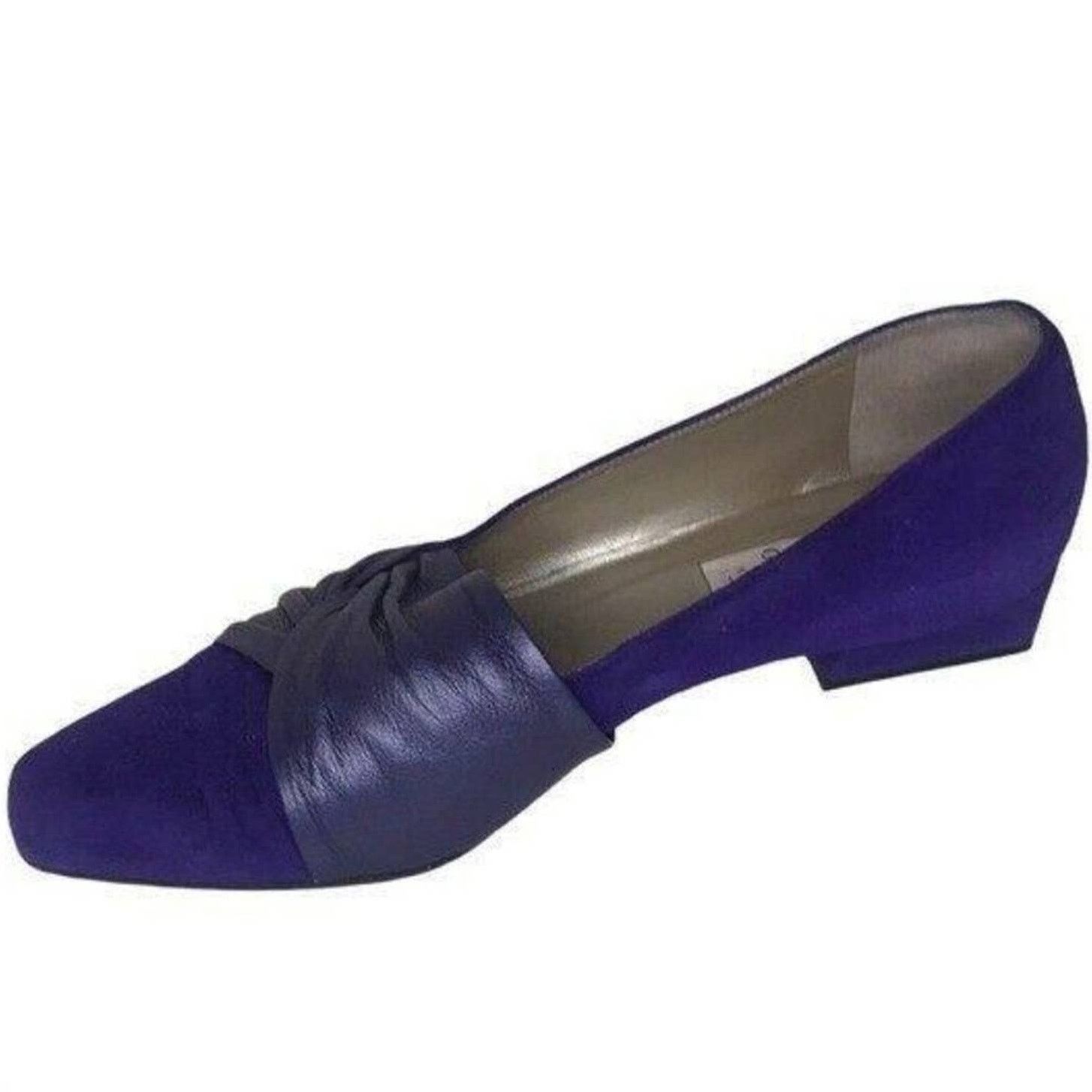 Other Via Garda Purple Leather Slip-On Loafers Made in Italy 7 Size US 7 / IT 37 - 8 Thumbnail