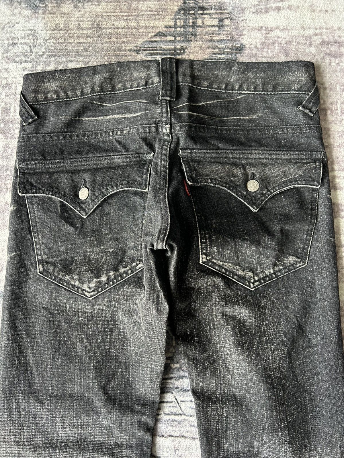 Tornado Mart Tornado Mart Rockstar Flared Black Jeans Size US 32 / EU 48 - 7 Thumbnail