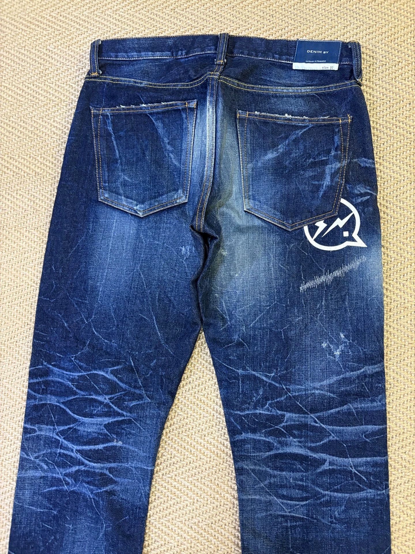 Vanquish VANQUISH x FRAGMENT W32 Jeans Near New Stone Wash Mud Punch Size US 32 / EU 48 - 4 Thumbnail