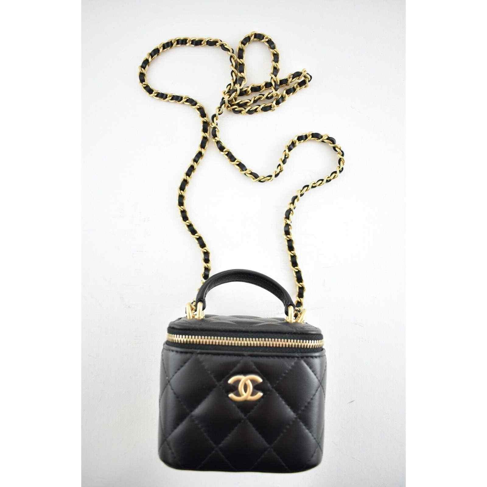 Chanel Chanel Mini Vanity Top Handle Logo Shoulder Crossbody Bag Size ONE SIZE - 4 Thumbnail