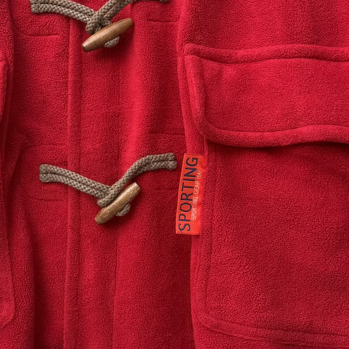 Hai Sporting Gear Vintage HAI Sporting Gear Issey Miyake Red Duffle Coat Japan Size US M / EU 48-50 / 2 - 6 Thumbnail