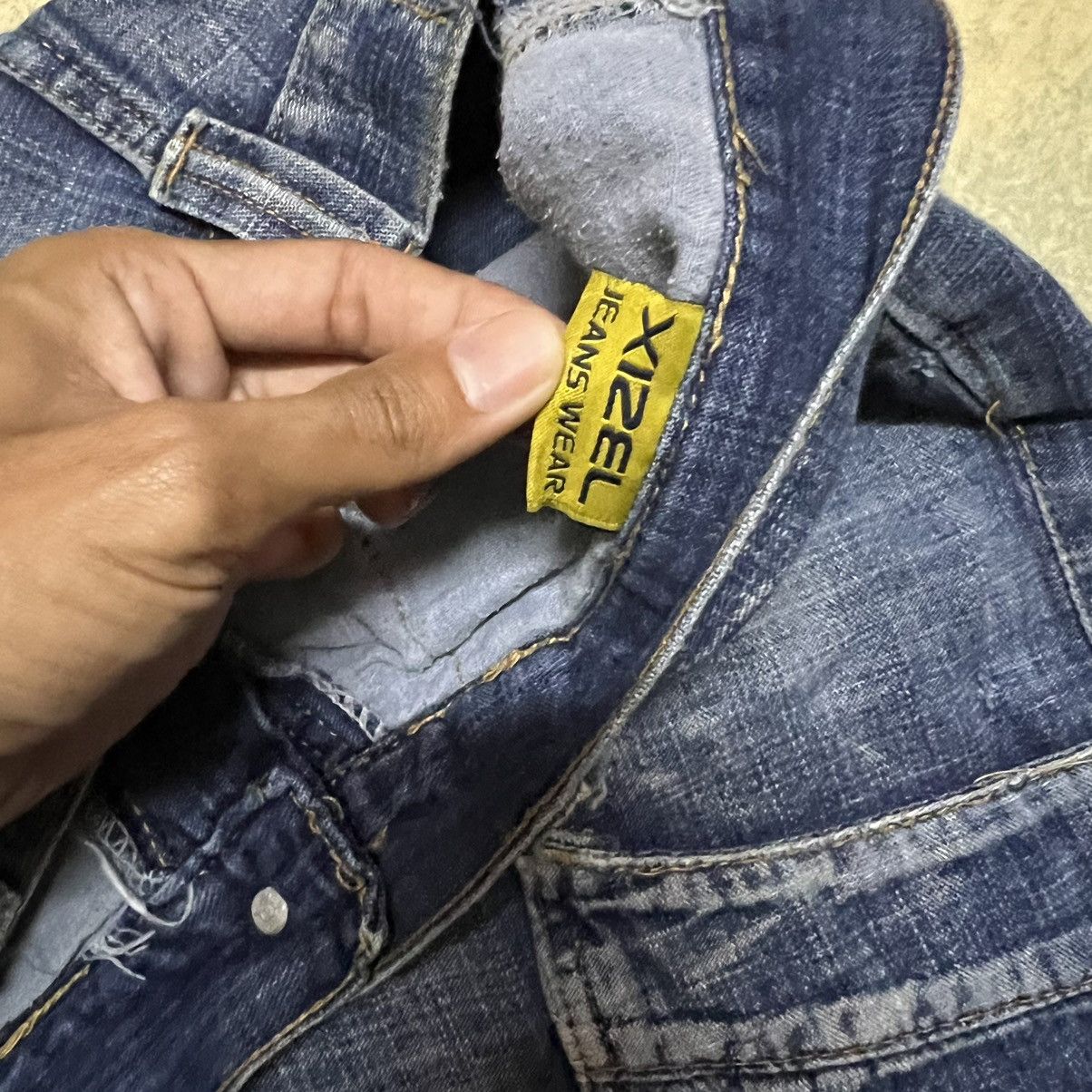 Japanese Brand Japanese Brand Multipockets Distressed Style Denim Jeans Size US 35 - 8 Thumbnail