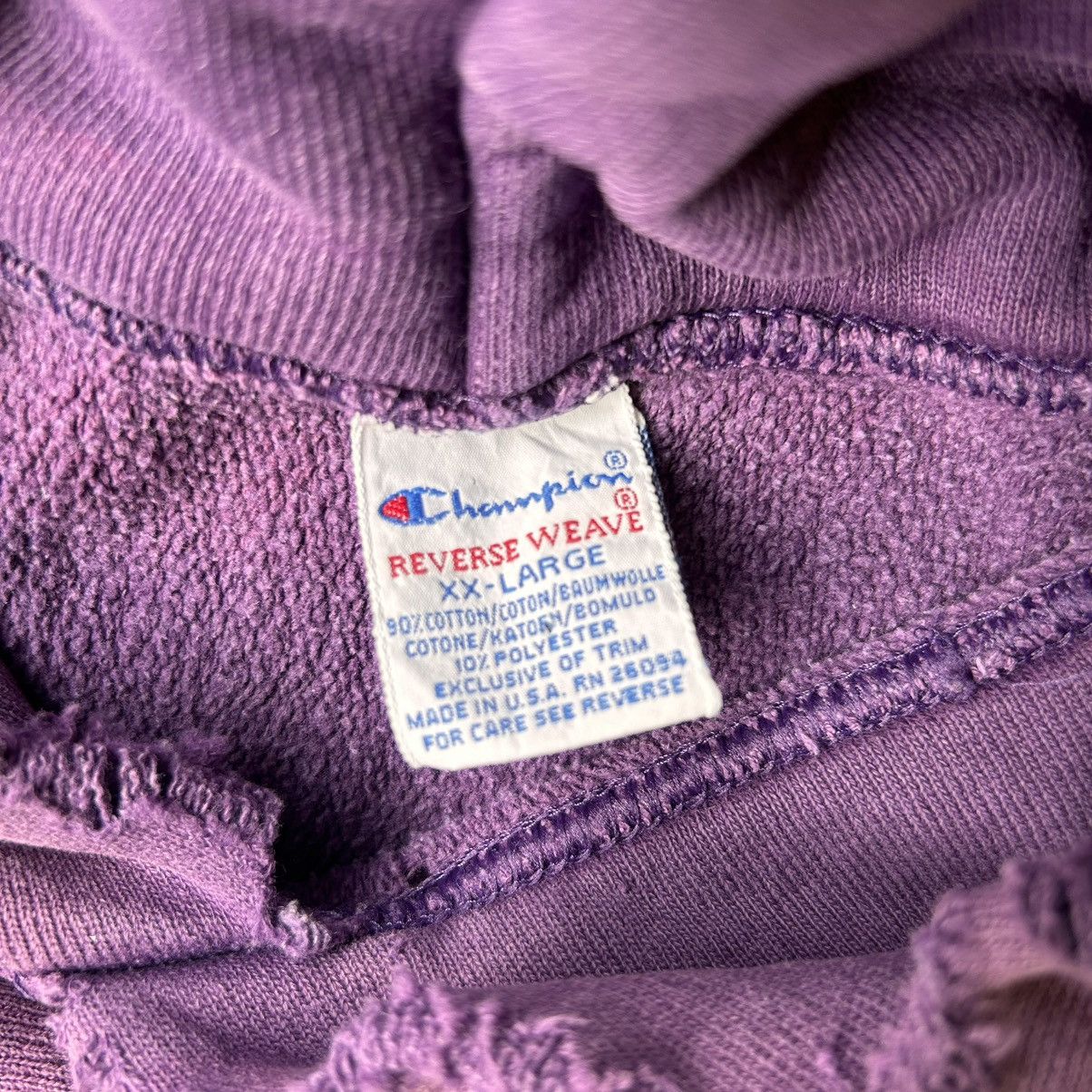 Champion Vintage Champion Distressed Paint Splash Baggy Hoodie Size US XL / EU 56 / 4 - 13 Thumbnail