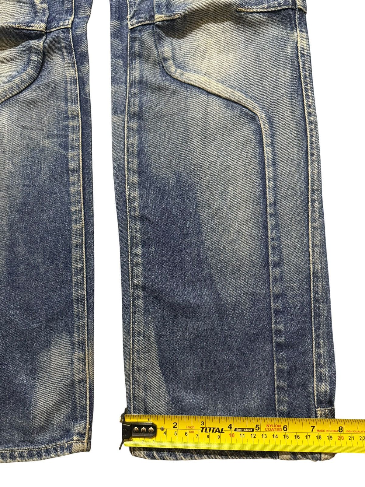 G-Star Vintage Y2K Gstar Raw Blue Faded Wash Avant Garde Style Jean Size US 33 - 13 Thumbnail