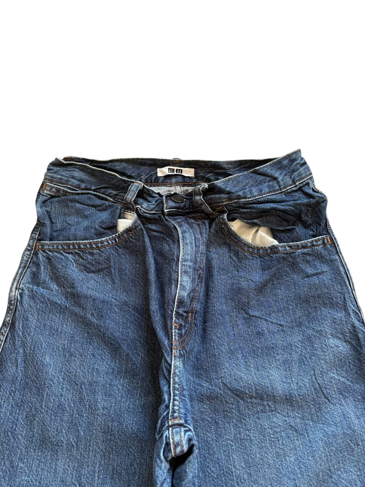 Uniqlo Vintage Uniqlo Blue Wash Baggy Jeans Size US 26 / EU 42 - 4 Thumbnail