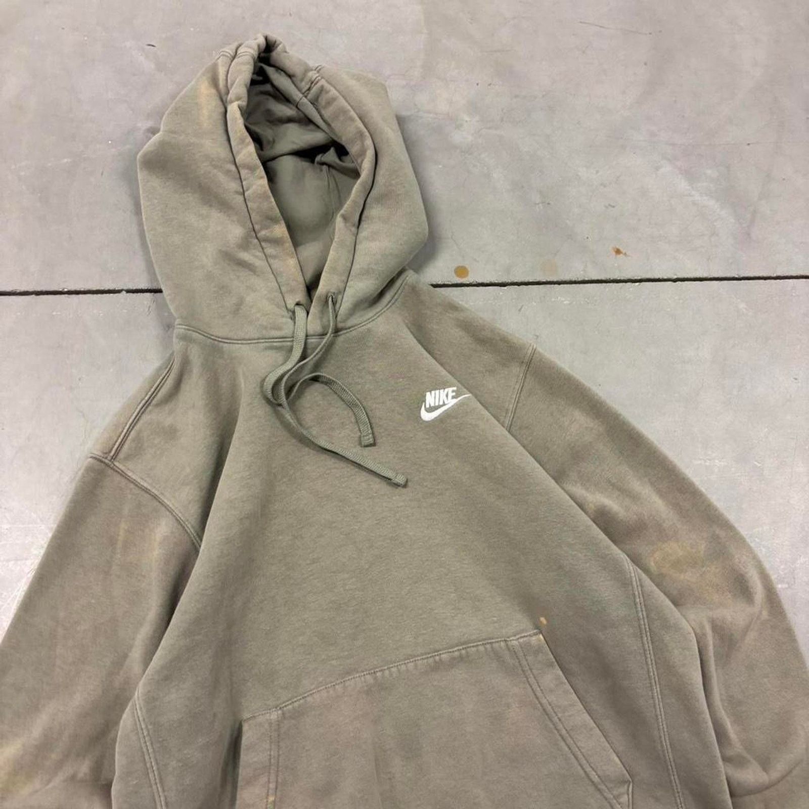 Nike Nike bleached earthtone hoodie bleached hoodie Size US S / EU 44-46 / 1 - 2 Thumbnail