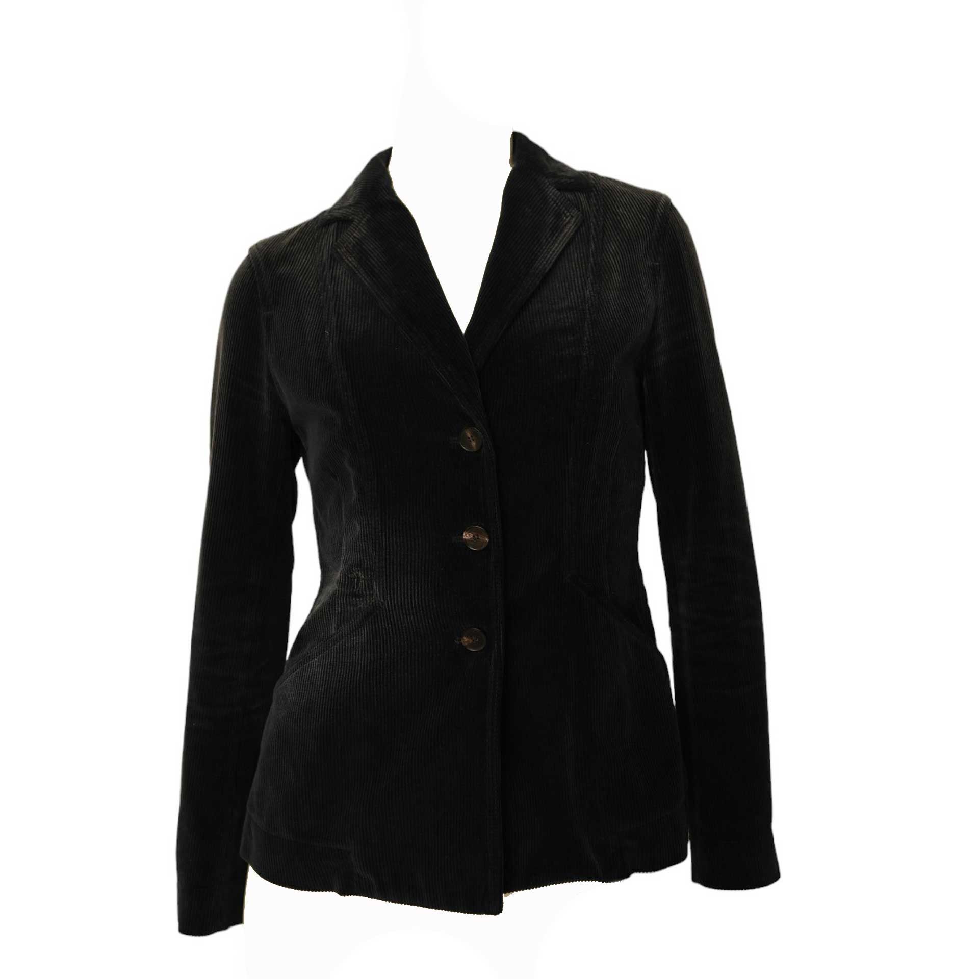 image of Dior Bee Logo Bar Jacket Navy Blue Corduroy Blazer 2021 Us4, Women's (Size Small)