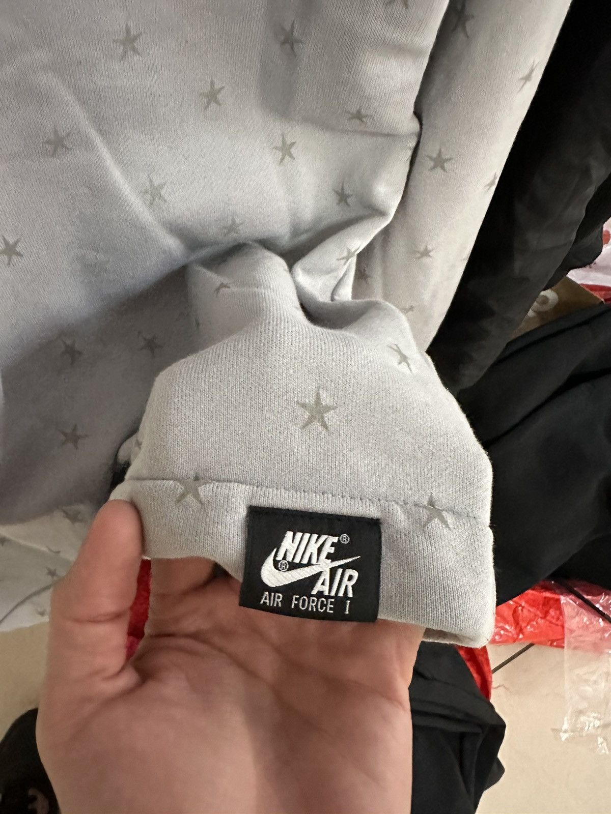 Nike × Vintage Vintage Nike Air Force sweatshirt logo reflective stars rare Size US M / EU 48-50 / 2 - 6 Thumbnail