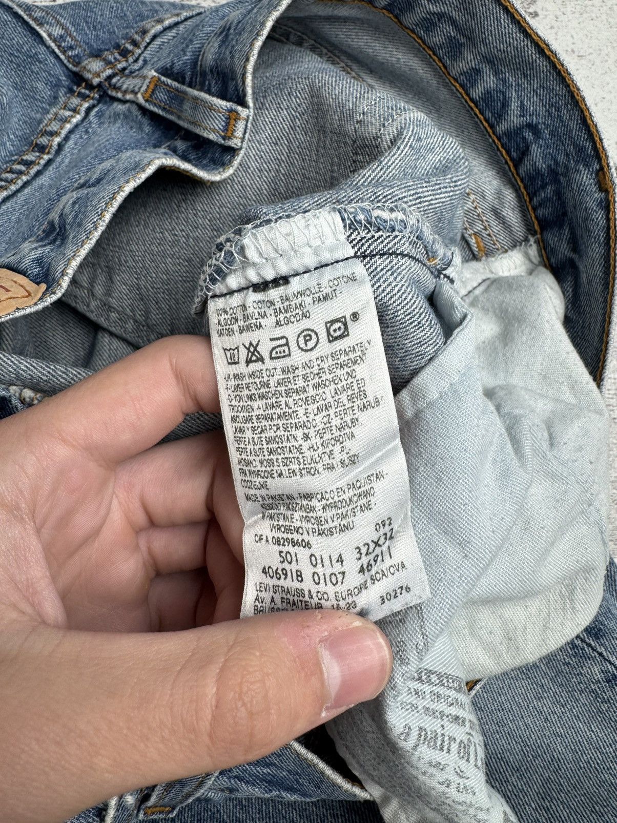 Levi's Levis 501 Classic 32/32 Denim Straight USA 90s Jeans Pants Trousers Size US 32 / EU 48 - 19 Thumbnail