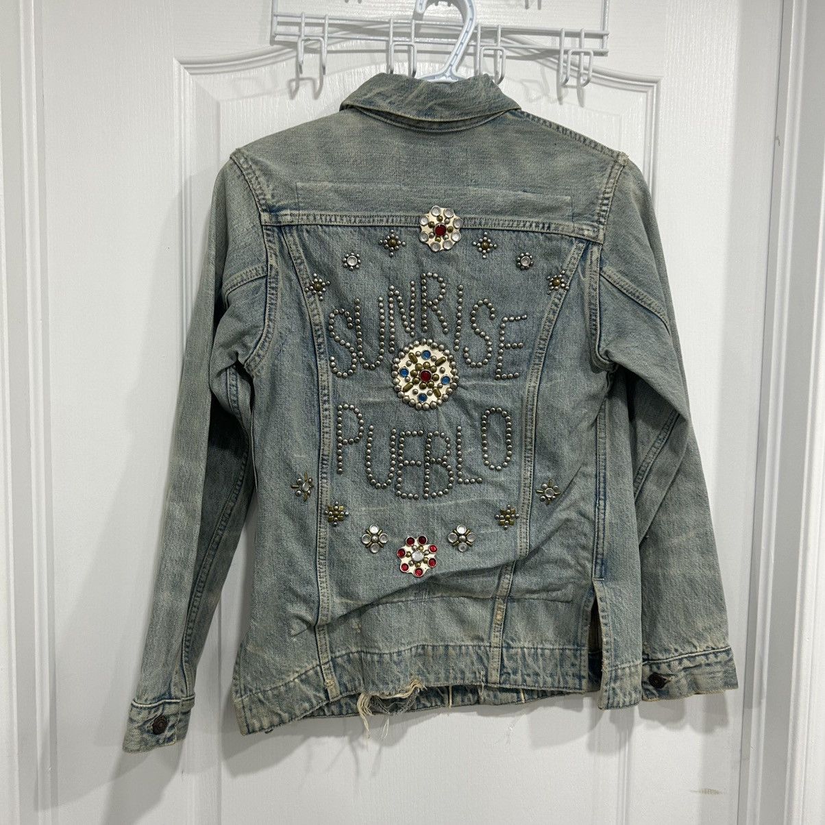 Kapital Vintage Kapital Rhinestone Sunset Pueblo Denim Jean Jacket Size US S / EU 44-46 / 1 - 2 Thumbnail