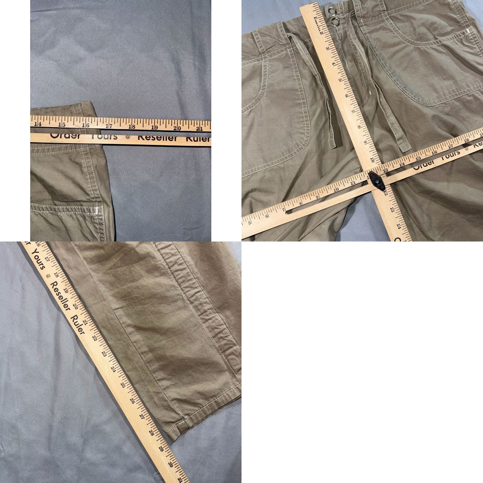 Prana Prana Women’s Cargo Pants Tan Medium Adjustable Waist Outdoor Straight Leg Size 32" / US 10 / IT 46 - 8 Thumbnail