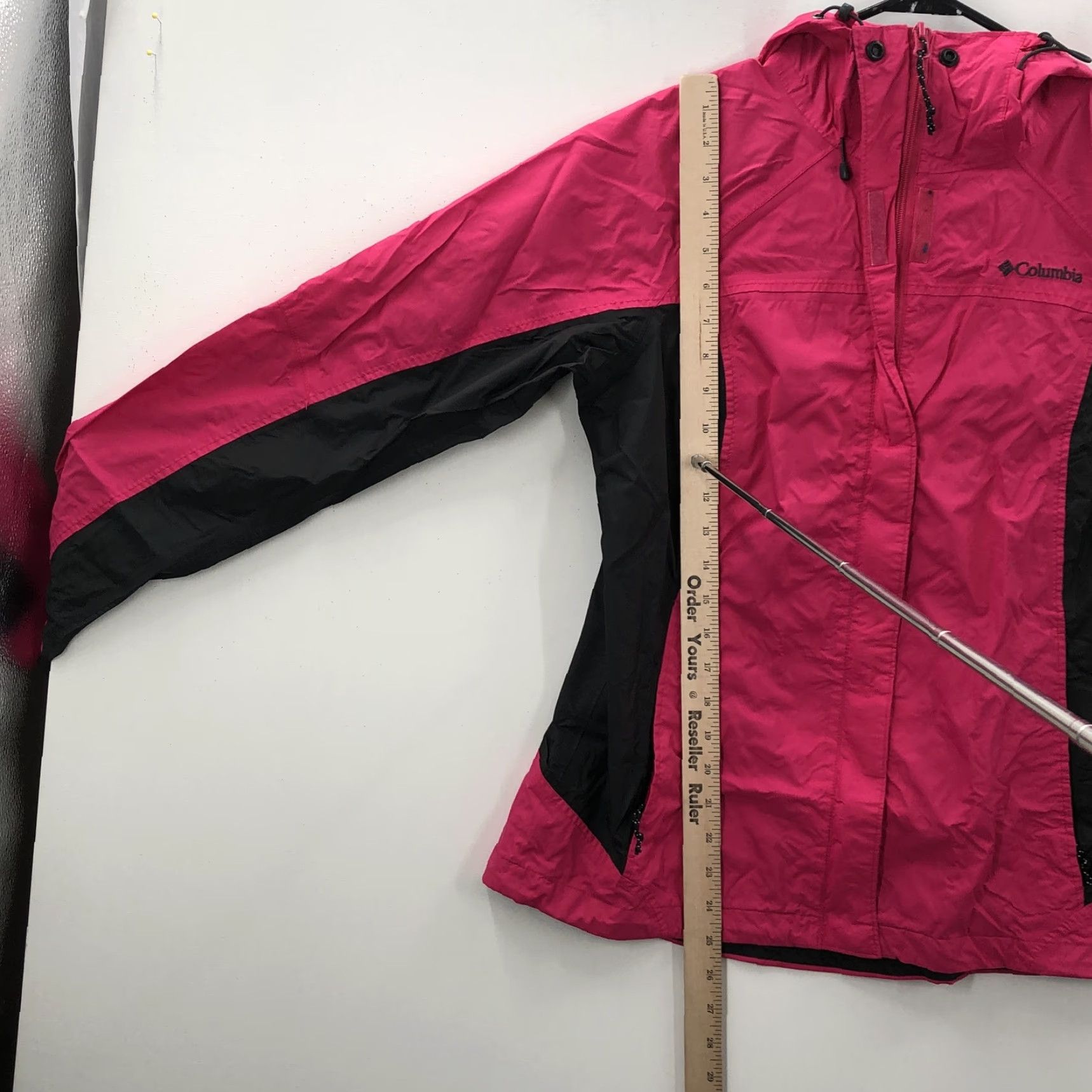 Pinko Columbia Womens Pink Long Sleeve Hooded Pockets Full Zip Windbreaker Jacket M Size M / US 6-8 / IT 42-44 - 3 Thumbnail