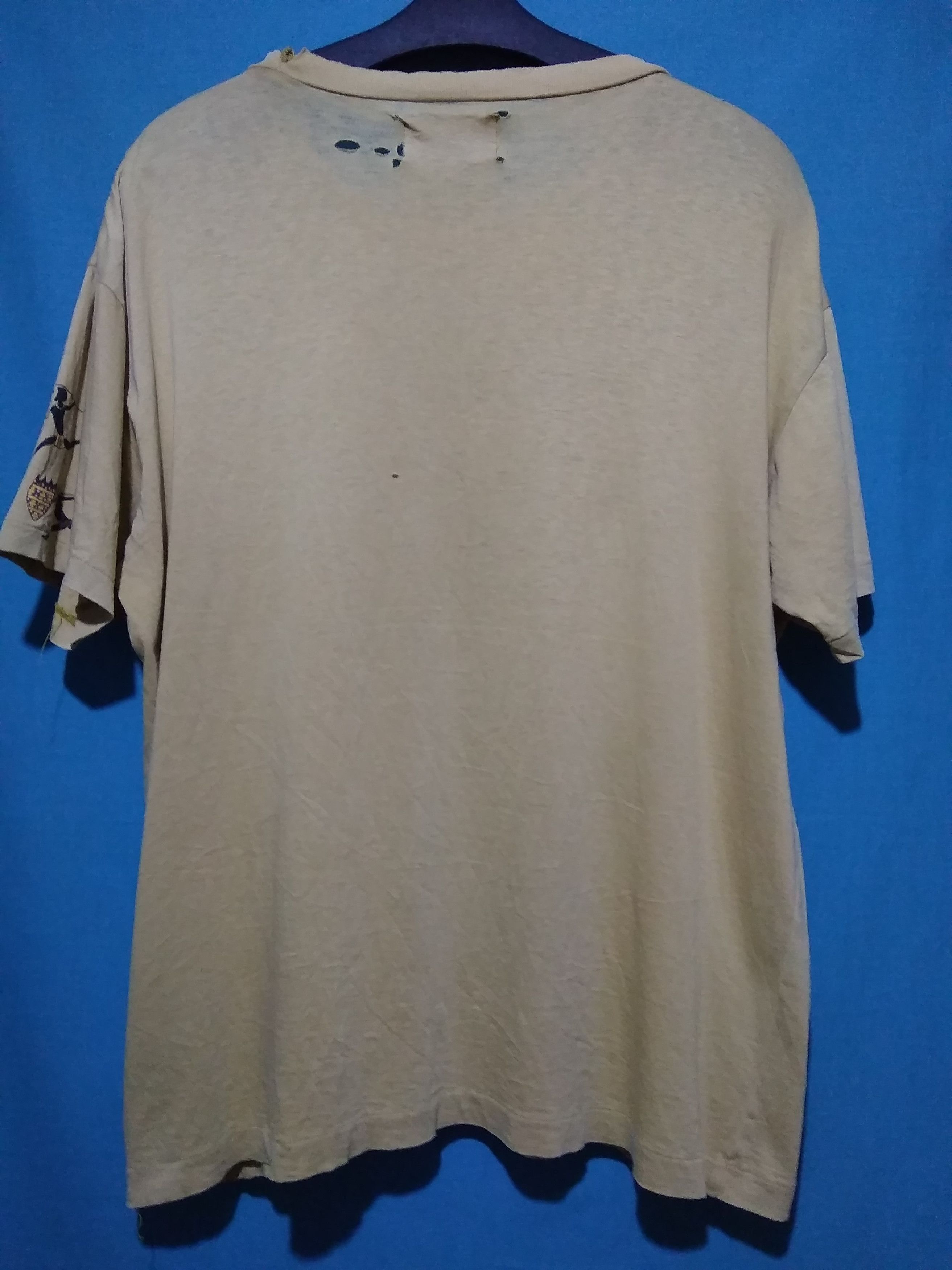 Vintage Vtg Essential Thrashed Faded Kenzo Jeans Graphics t shirt Size US L / EU 52-54 / 3 - 5 Thumbnail