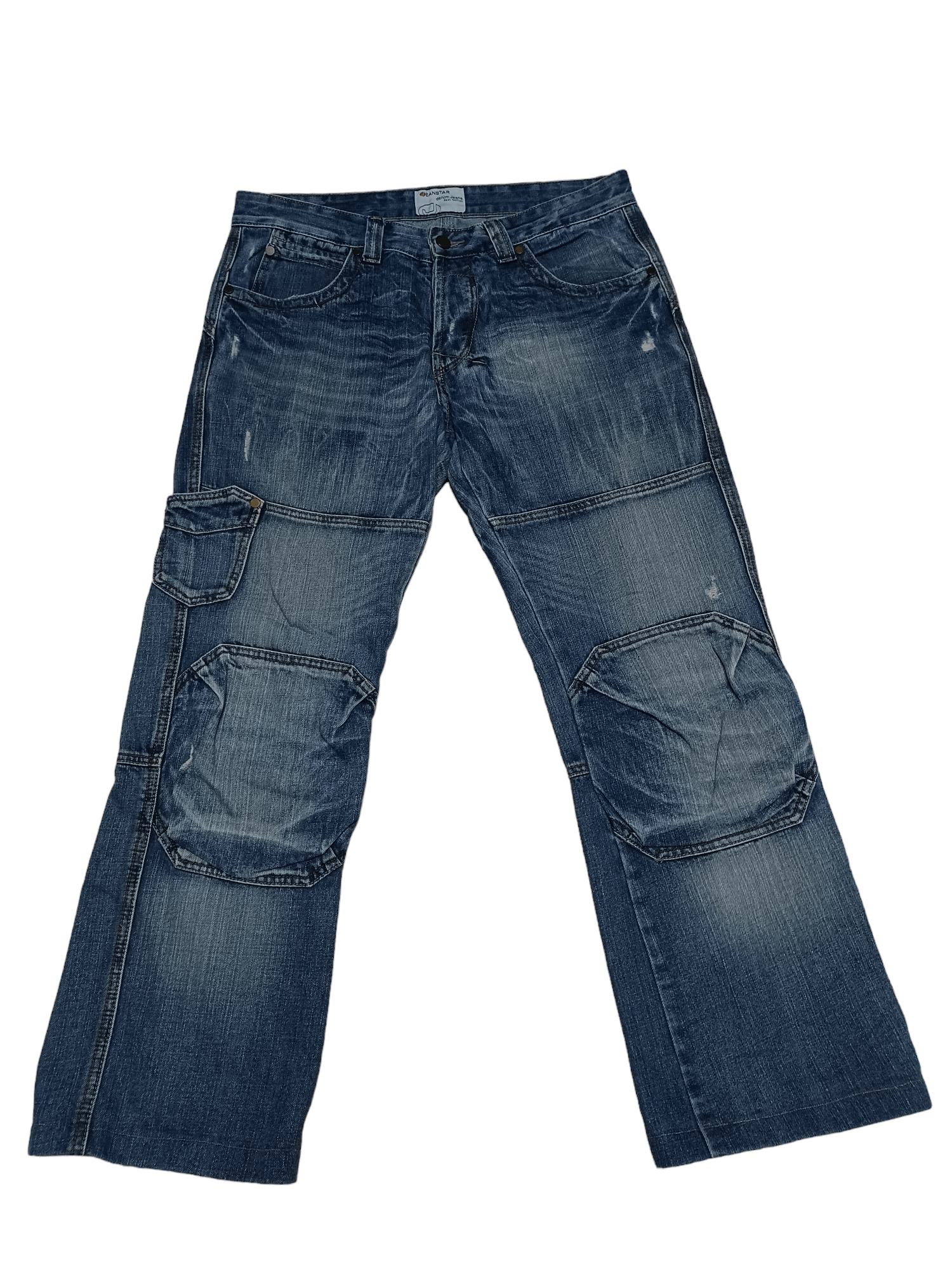 Japanese Brand JEANSTAR AVANTGARDE DOUBLEKNEE STRAIGHT JEANS Y2K DENIM |  Grailed