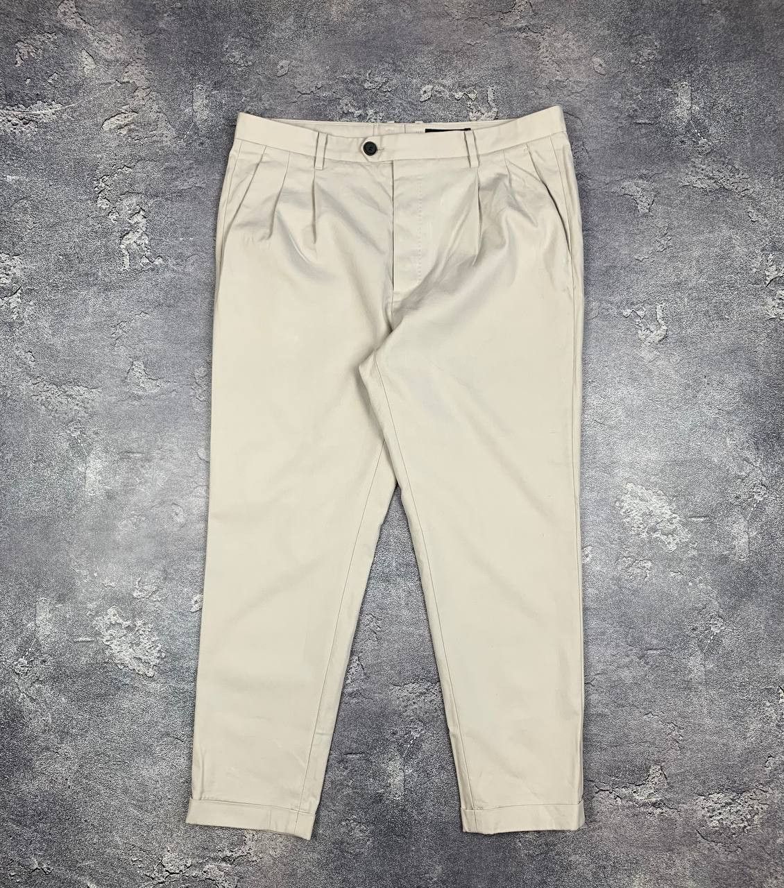 Allsaints AllSaints Men’s Trousers Beige Size 32 Cotton Wool Blend Size US 32 / EU 48 - 1 Thumbnail