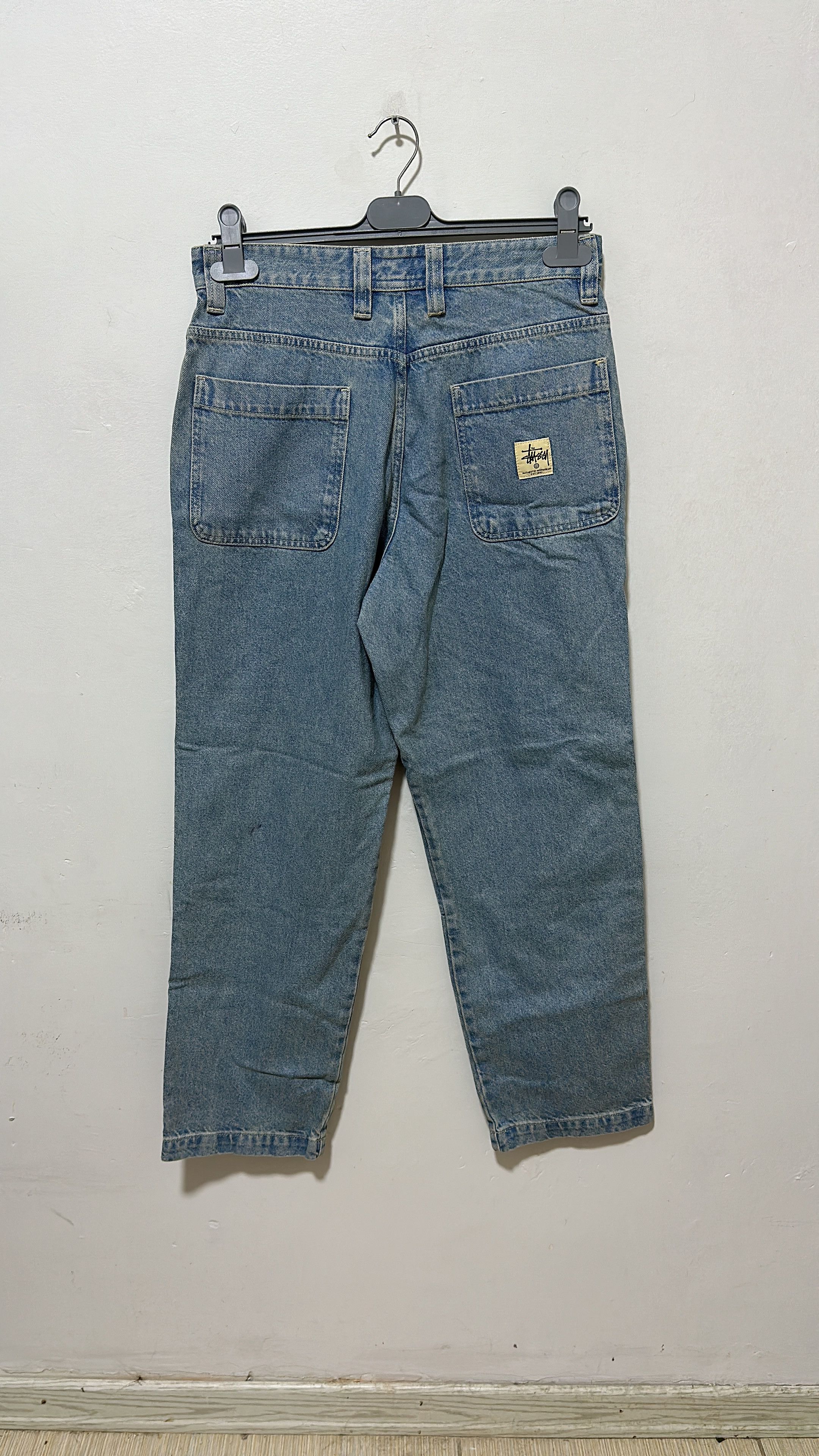 Stussy Stussy Double Knee Work Pant Light Blue Size 30 Size US 30 / EU 46 - 1 Thumbnail