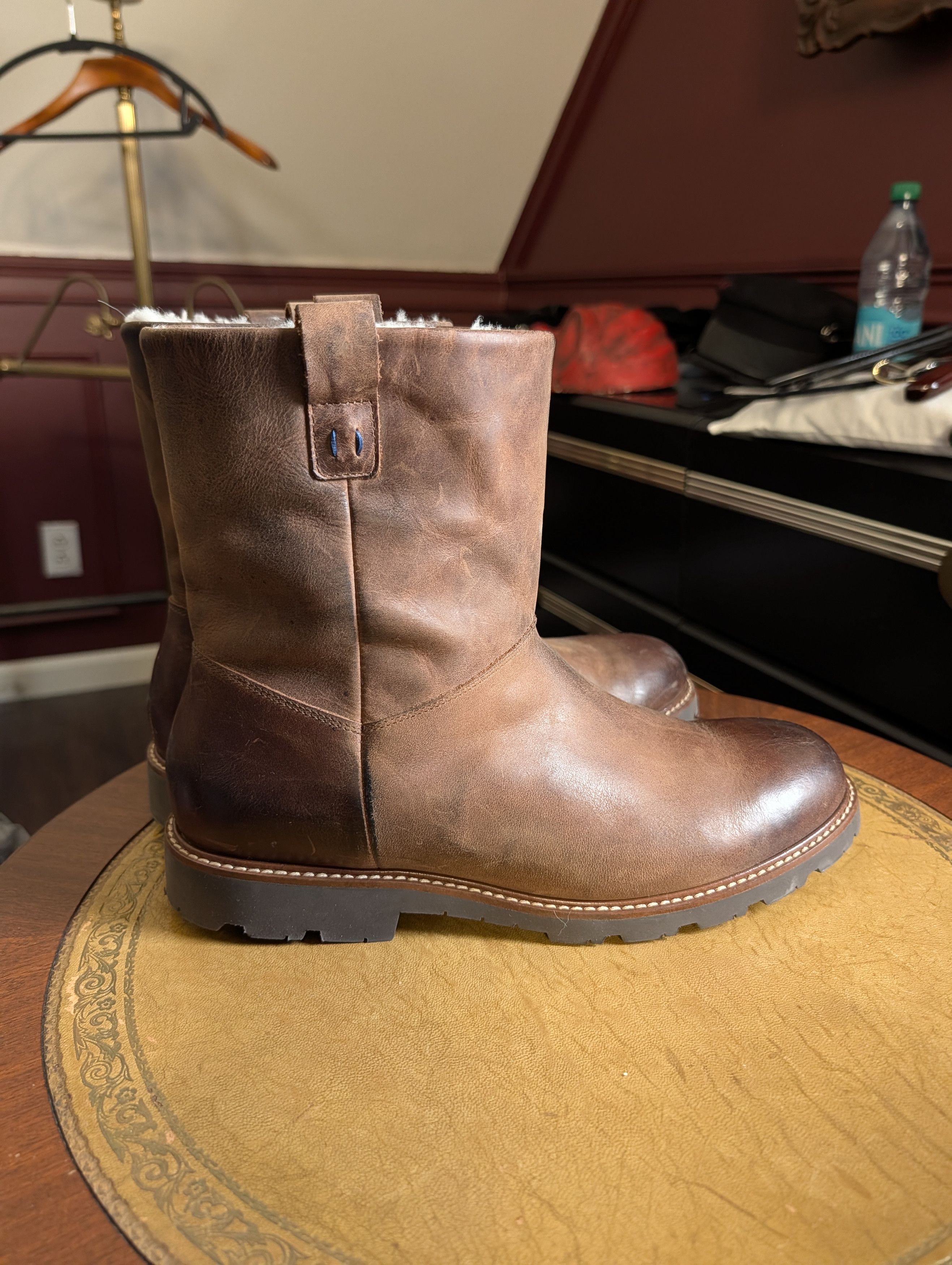 Other ROSS SNOW Leather shearling lined Italian Vibram boots Size US 9 / EU 42 - 2 Thumbnail