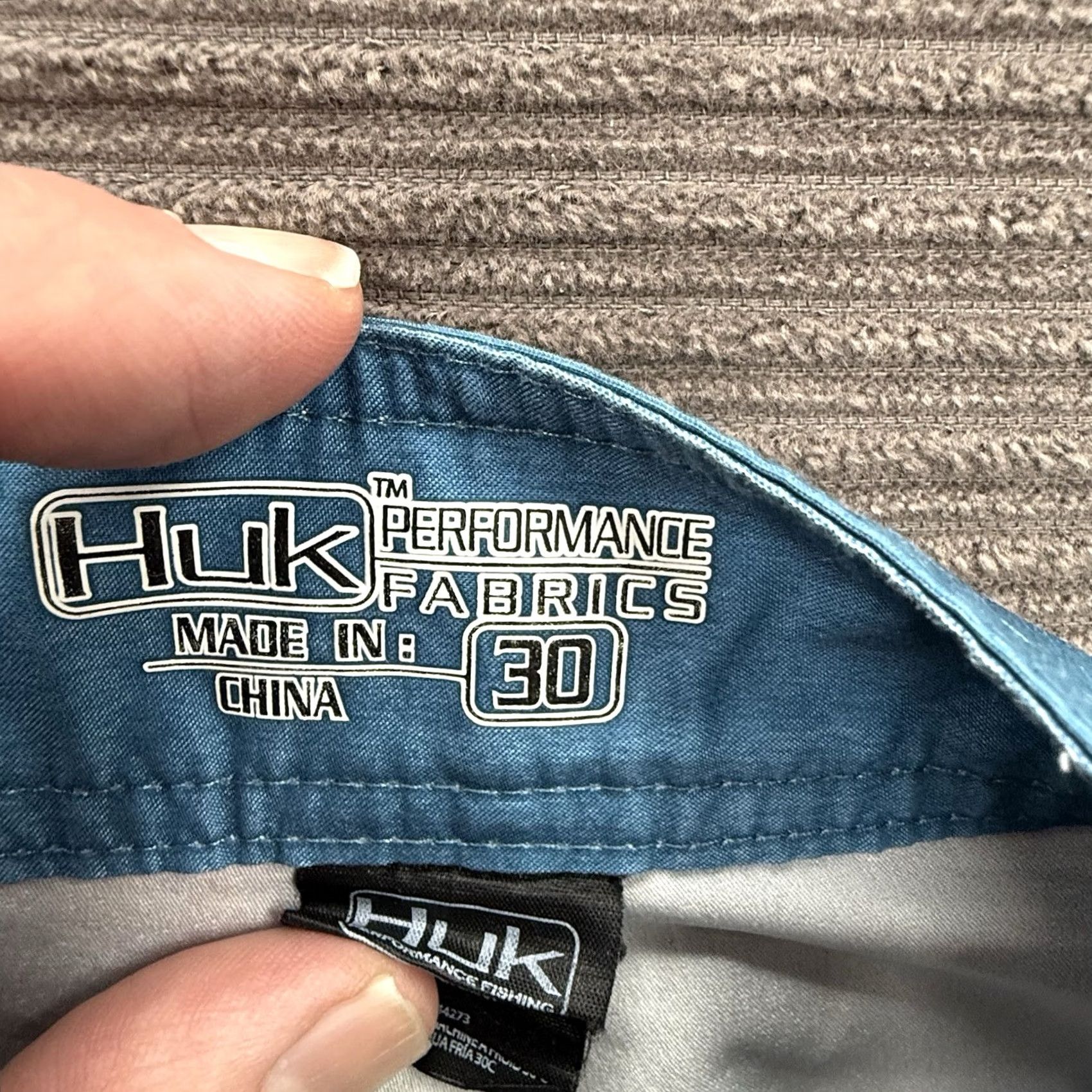 Vintage Huk Shorts Men 30 Blue Ocean Polyester Breathable Outdoor Board Shorts Size US 30 / EU 46 - 3 Thumbnail