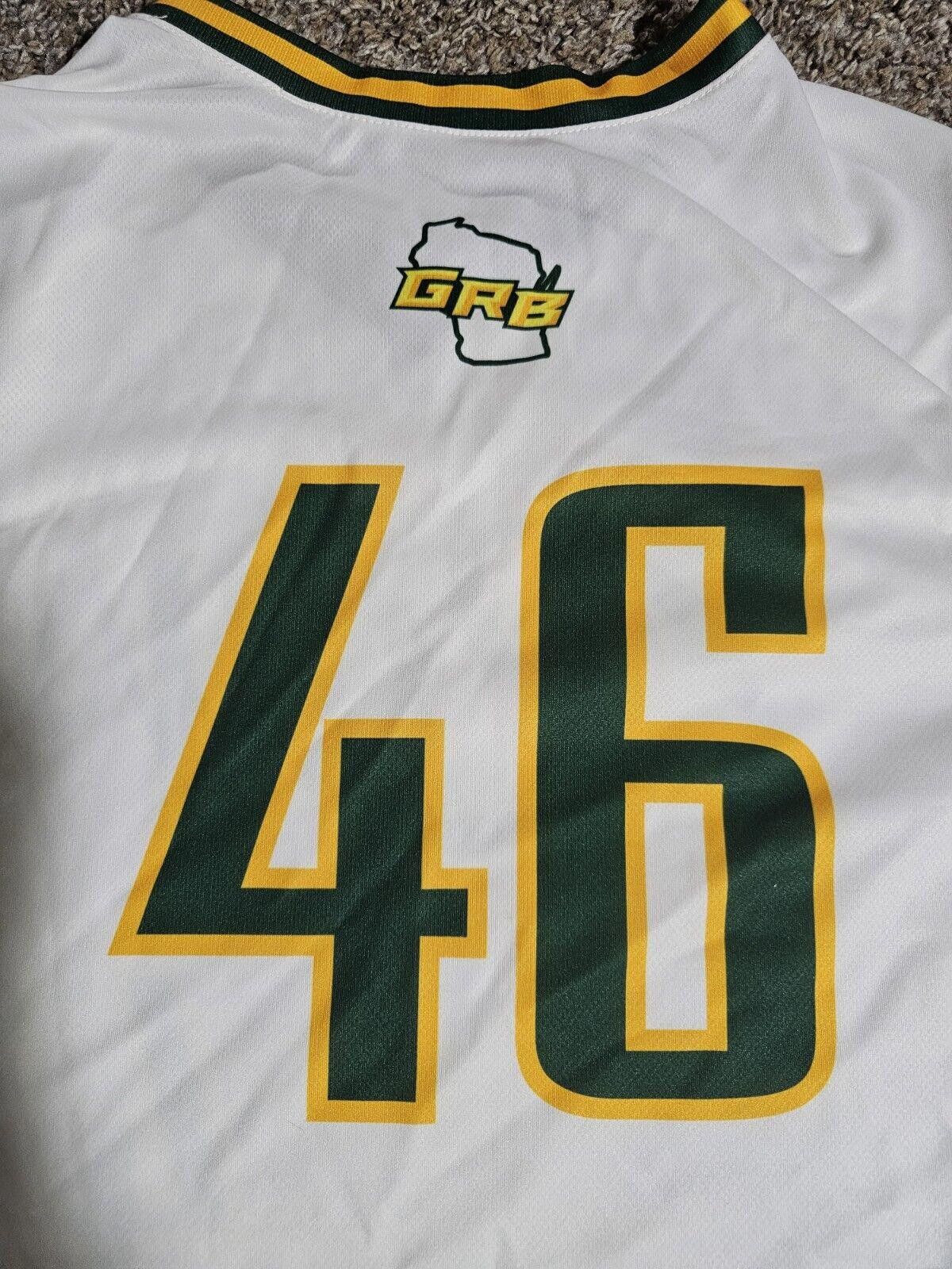Nike Nike dri-fit Wisconsin GRB baseball jersey XL #46 Size ONE SIZE - 6 Thumbnail