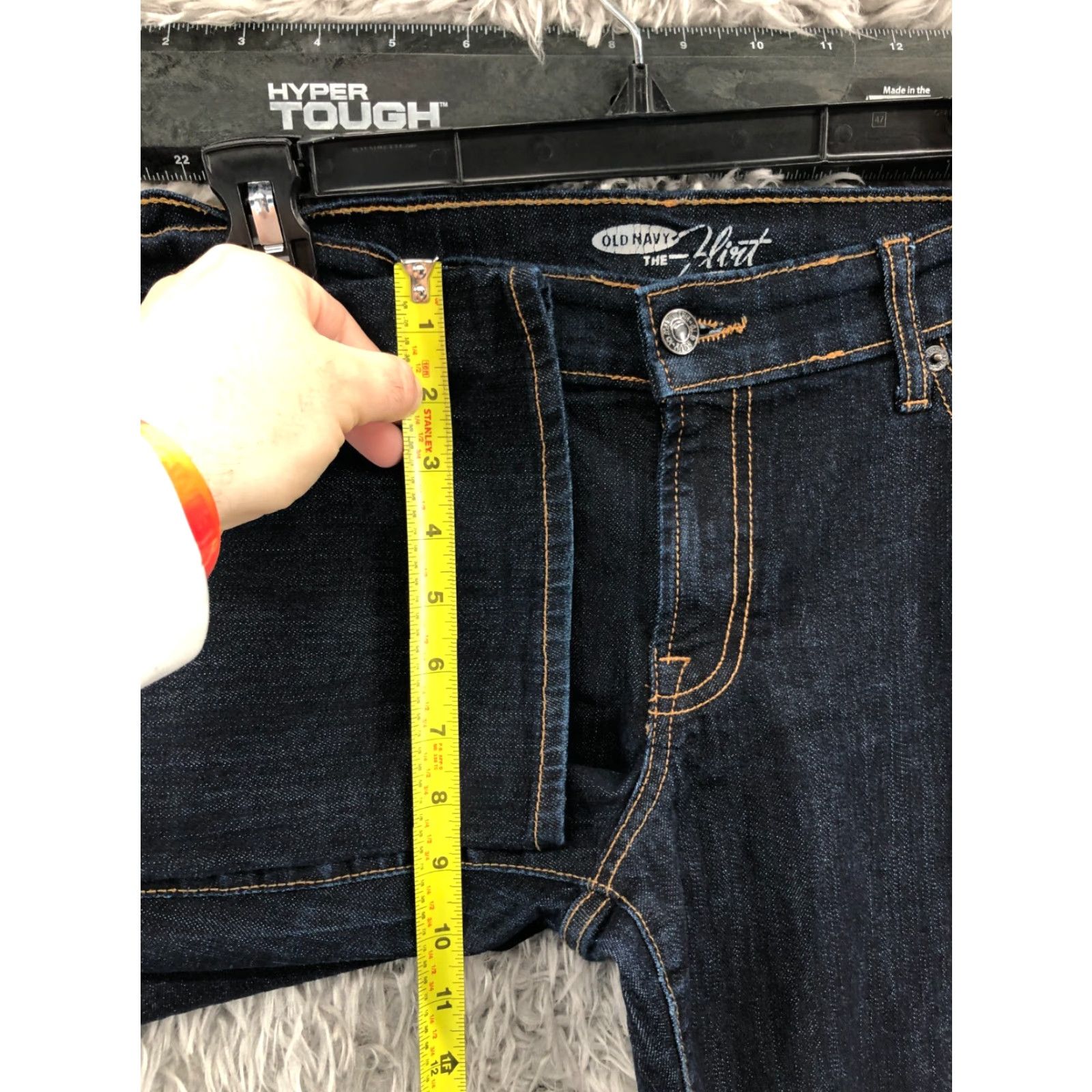 Old Navy Old Navy Jeans Bootcut The Flirt Size 10 Womens Blue Dark Wash Denim Pants 32 Inseam Regular 5-Pocket Size 32" / US 10 / IT 46 - 4 Thumbnail