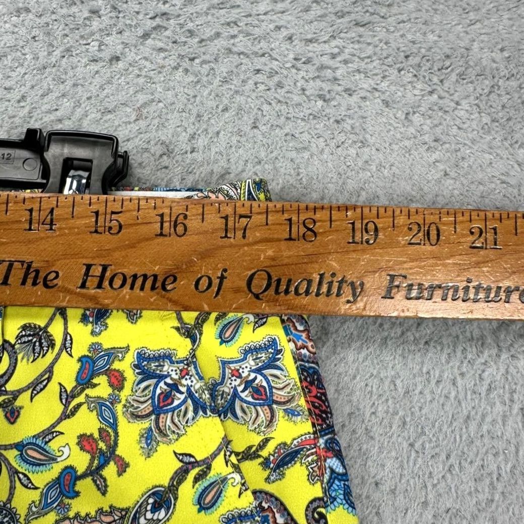 Vintage Hreski Shorts Mens 34 Yellow Paisley Performance Chino Golf Stretch Pockets NEW Size US 34 / EU 50 - 7 Thumbnail